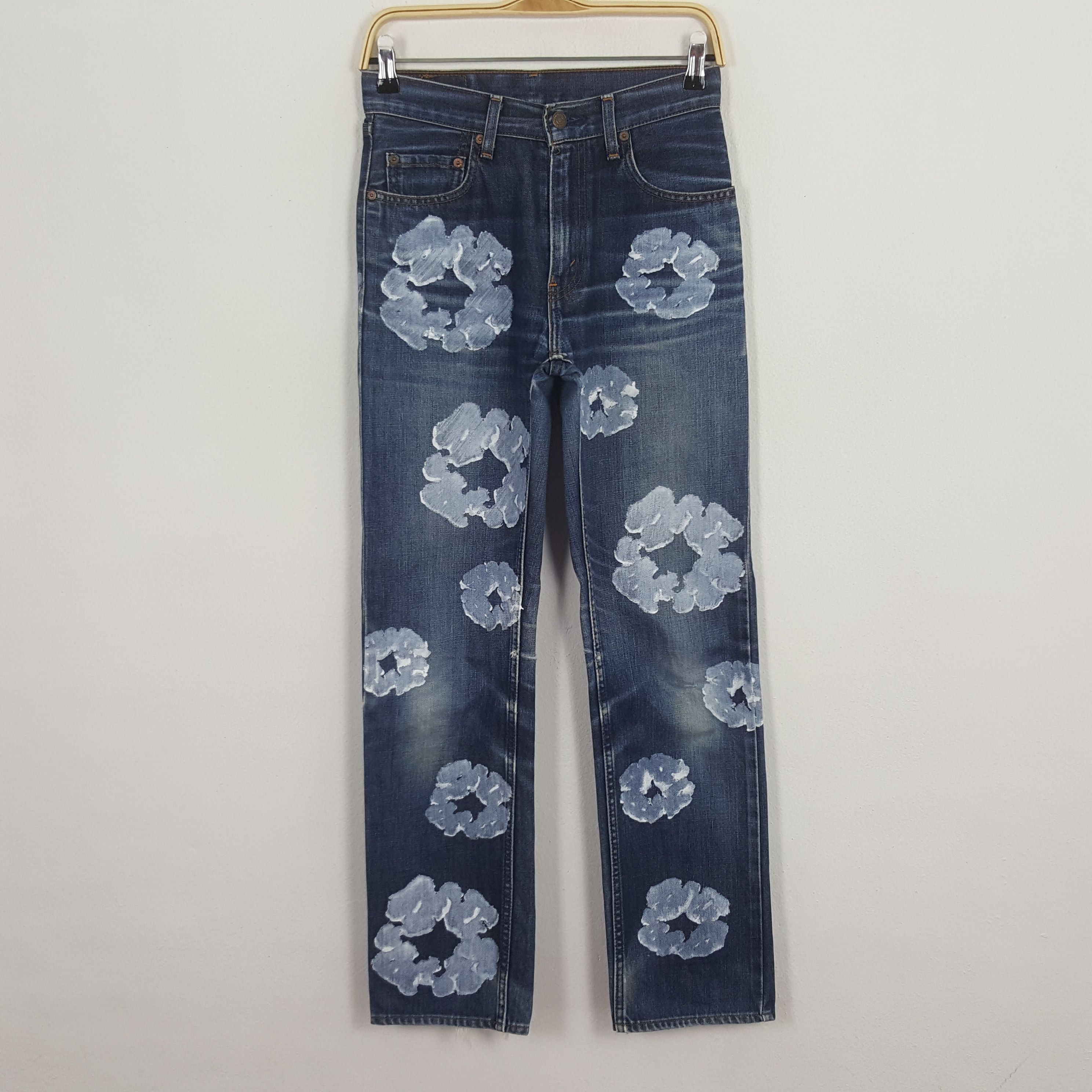 Levi's × Vintage Levi's Japan Custom Art Denim Tears Style Denim Jeans Size US 27 - 1 Thumbnail