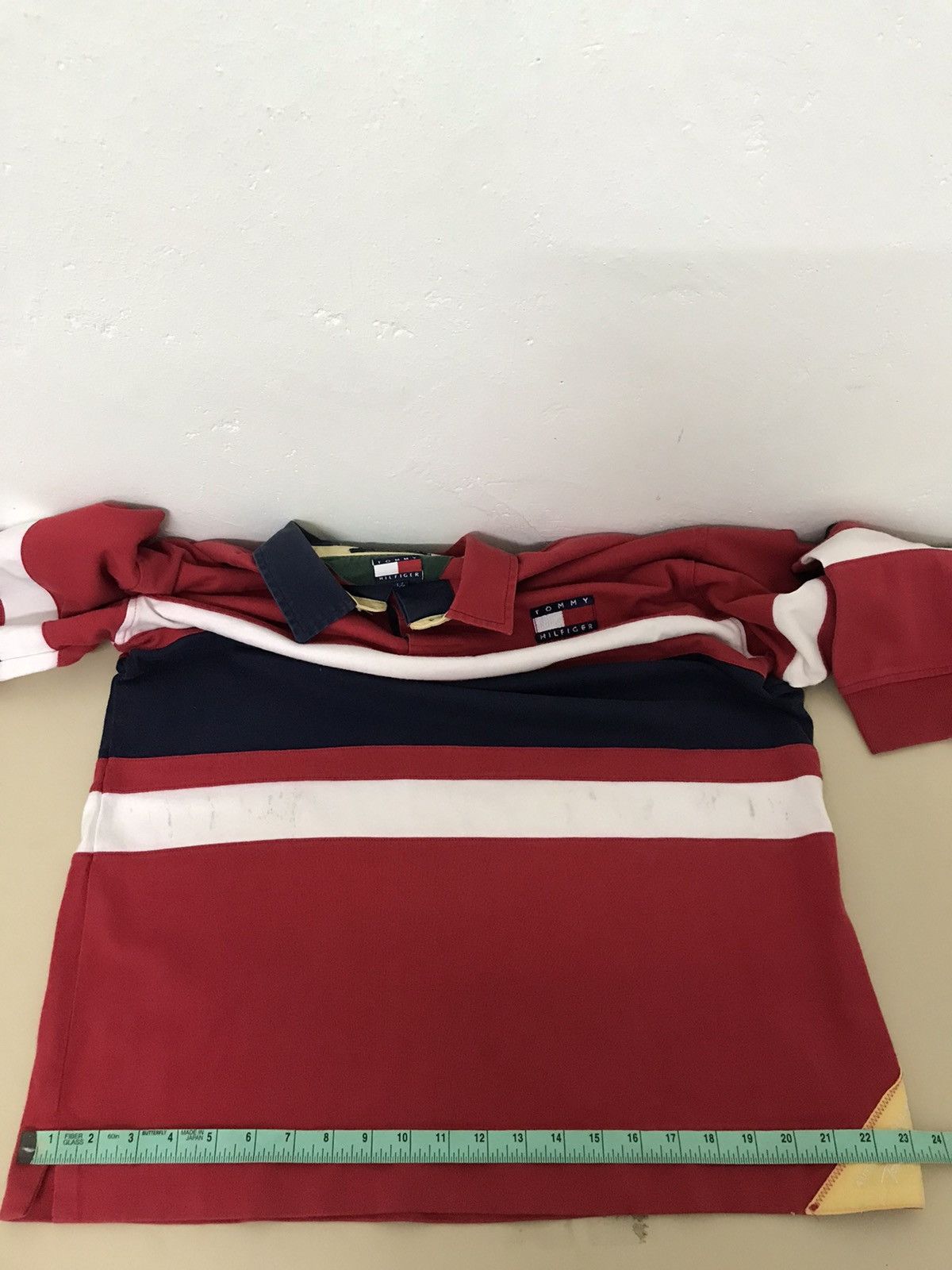 Tommy Hilfiger Vintage 90s Tommy Hilfiger Sailing Gear Rugby Shirt Size US L / EU 52-54 / 3 - 13 Thumbnail