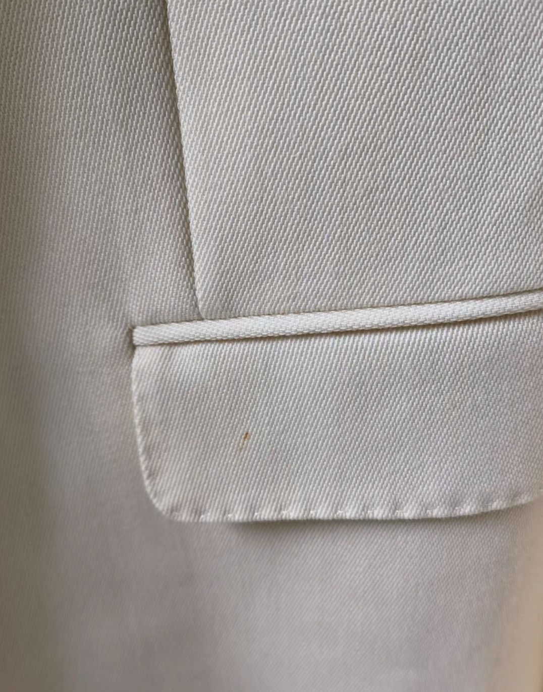 Yves Saint Laurent Saint Laurent White Blazer By Hedi Size 46 Size US M / EU 48-50 / 2 - 3 Thumbnail