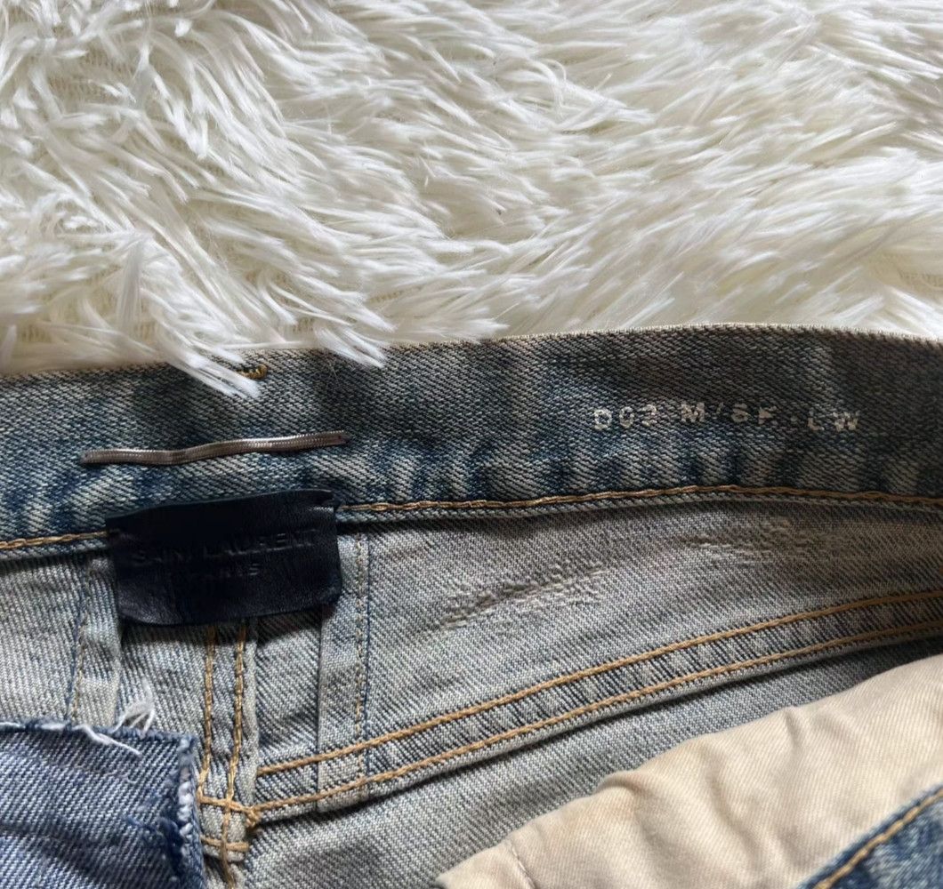 Yves Saint Laurent Saint Laurent 13Fw Damaged Denim Jean Size 29 Size US 29 - 3 Thumbnail