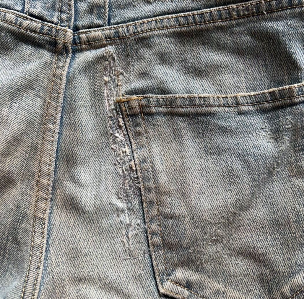 Yves Saint Laurent Saint Laurent 13Fw Damaged Denim Jean Size 29 Size US 29 - 5 Thumbnail