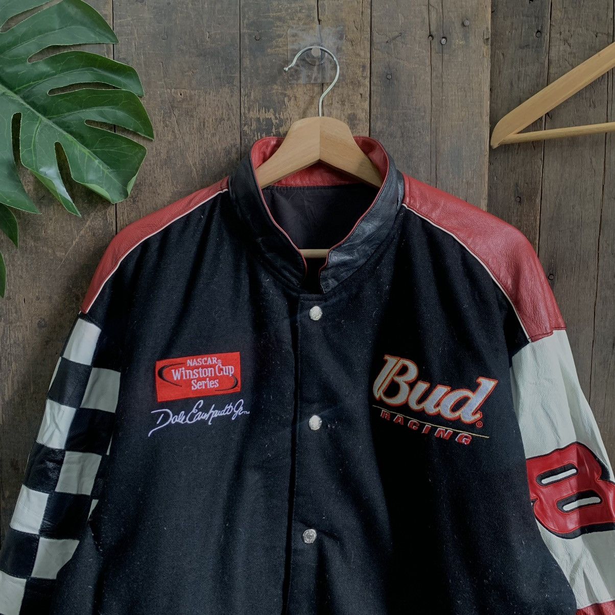 Jeff Hamilton Budweiser Racing Reversible Varsity Jacket by Jeff