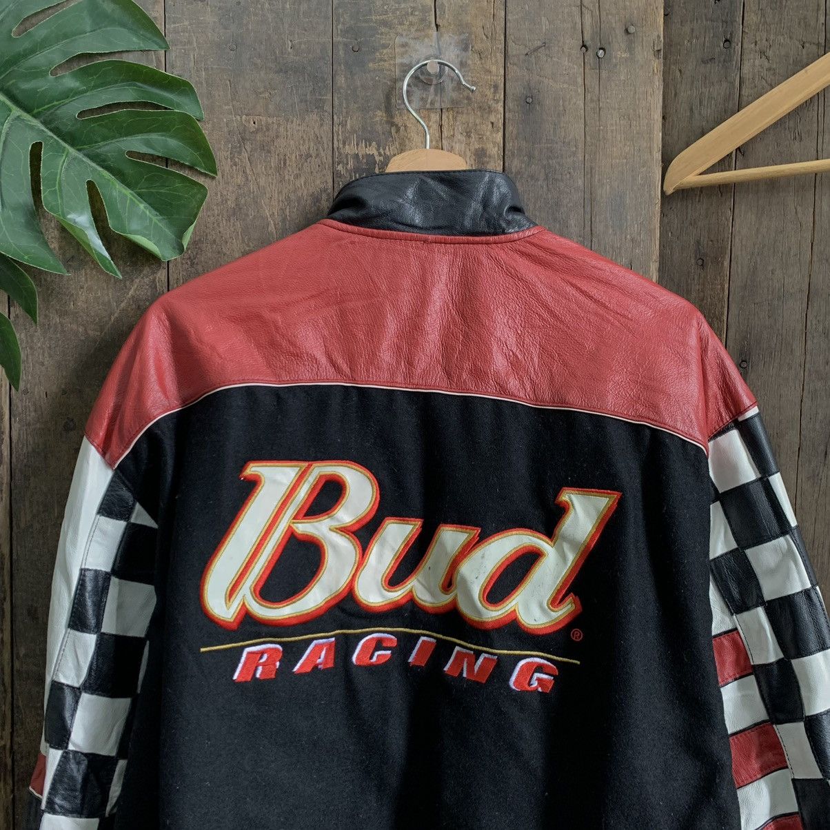 Budweiser × Chase Authentics × Jeff Hamilton Budweiser Racing Reversible Varsity Jacket by Jeff Hamliton Size US L / EU 52-54 / 3 - 4 Thumbnail