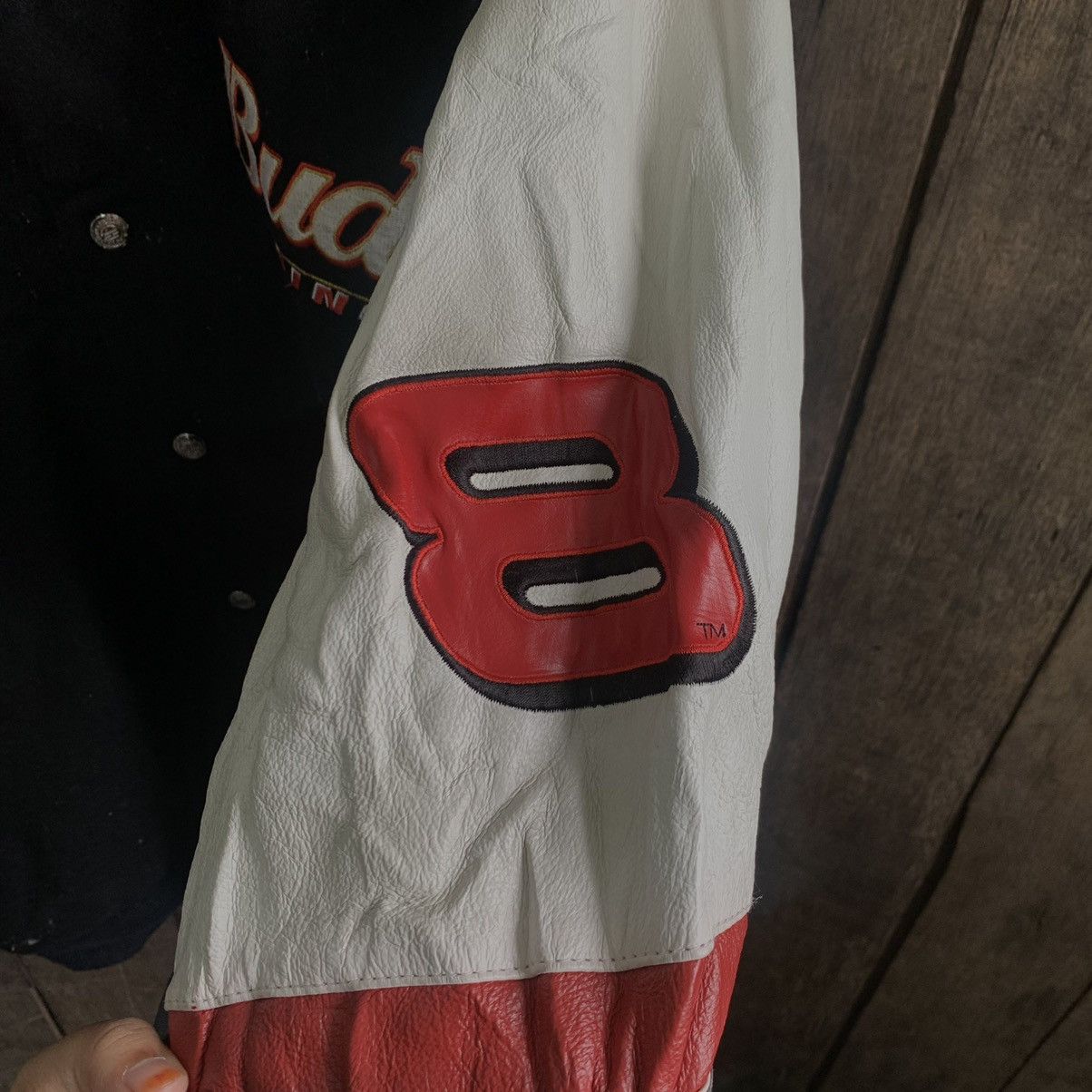 Budweiser × Chase Authentics × Jeff Hamilton Budweiser Racing Reversible Varsity Jacket by Jeff Hamliton Size US L / EU 52-54 / 3 - 7 Thumbnail