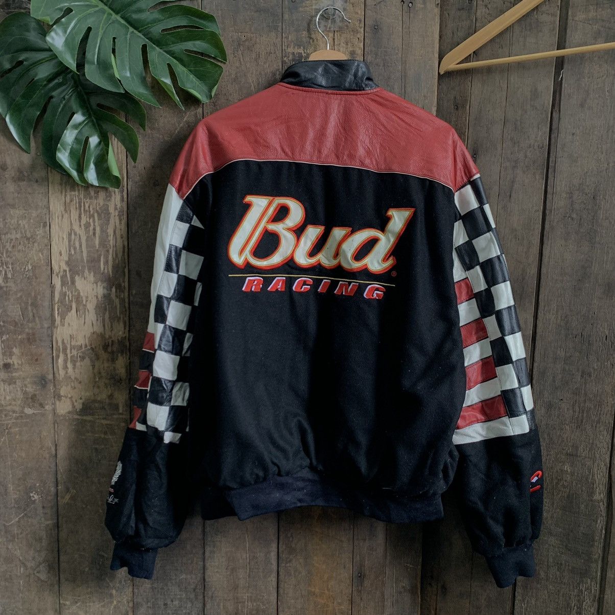 Budweiser × Chase Authentics × Jeff Hamilton Budweiser Racing Reversible Varsity Jacket by Jeff Hamliton Size US L / EU 52-54 / 3 - 3 Thumbnail