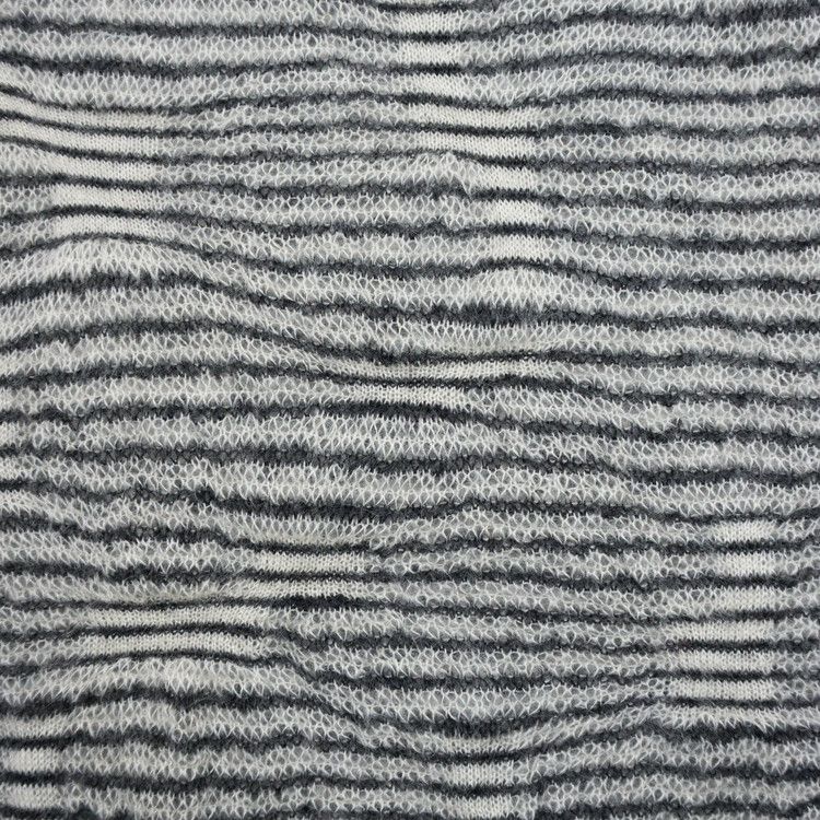 Dior × Hedi Slimane Dior Homme AW07 "Navigate" Striped Mohair Sweater Size US M / EU 48-50 / 2 - 2 Thumbnail