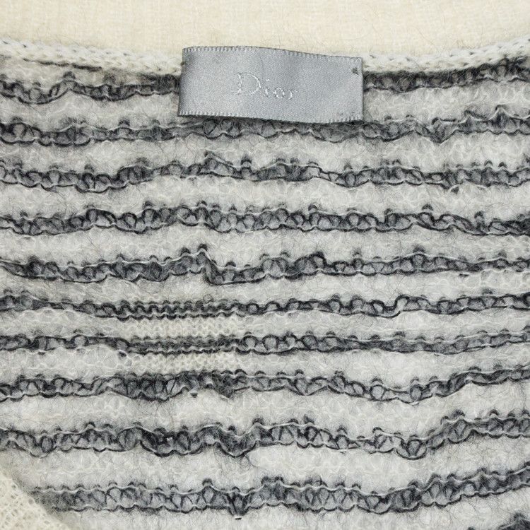 Dior × Hedi Slimane Dior Homme AW07 "Navigate" Striped Mohair Sweater Size US M / EU 48-50 / 2 - 3 Thumbnail