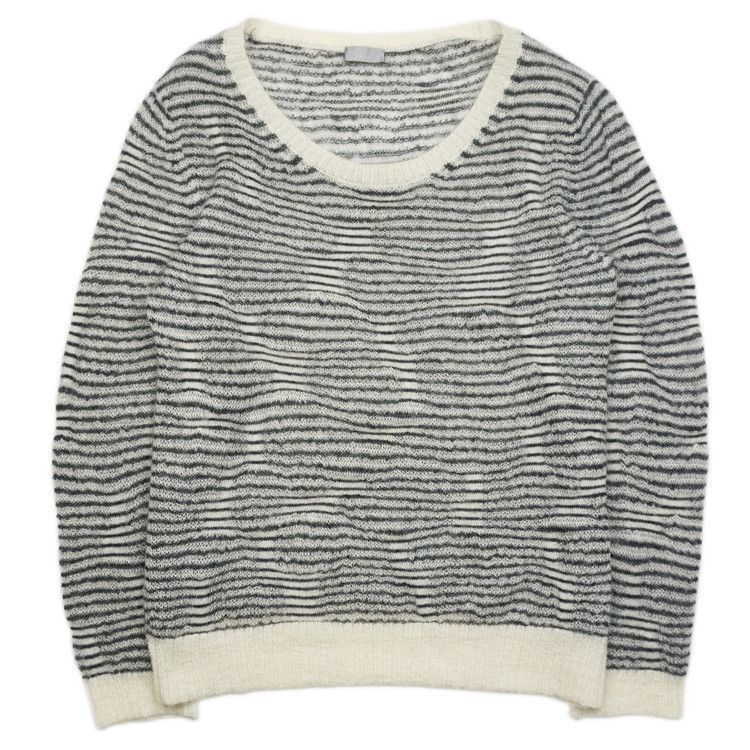 Dior × Hedi Slimane Dior Homme AW07 "Navigate" Striped Mohair Sweater Size US M / EU 48-50 / 2 - 1 Thumbnail