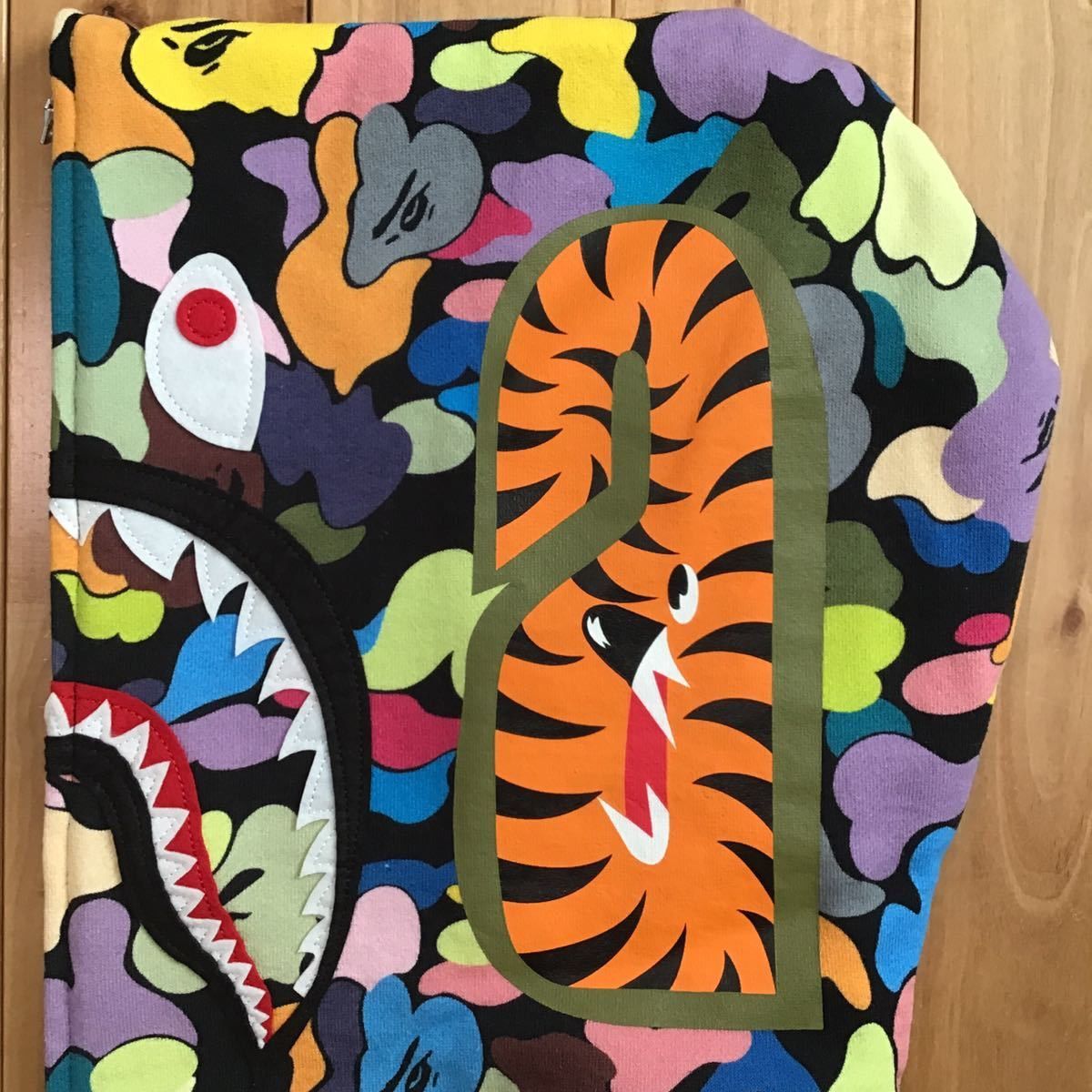 Bape BAPE Multi camo shark full zip hoodie a bathing ape Size US M / EU 48-50 / 2 - 5 Thumbnail