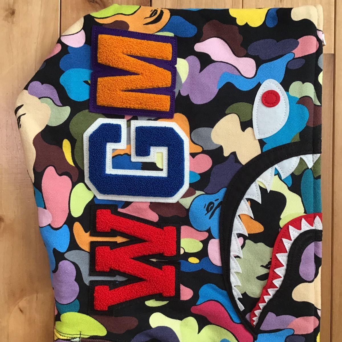 Bape BAPE Multi camo shark full zip hoodie a bathing ape Size US M / EU 48-50 / 2 - 4 Thumbnail