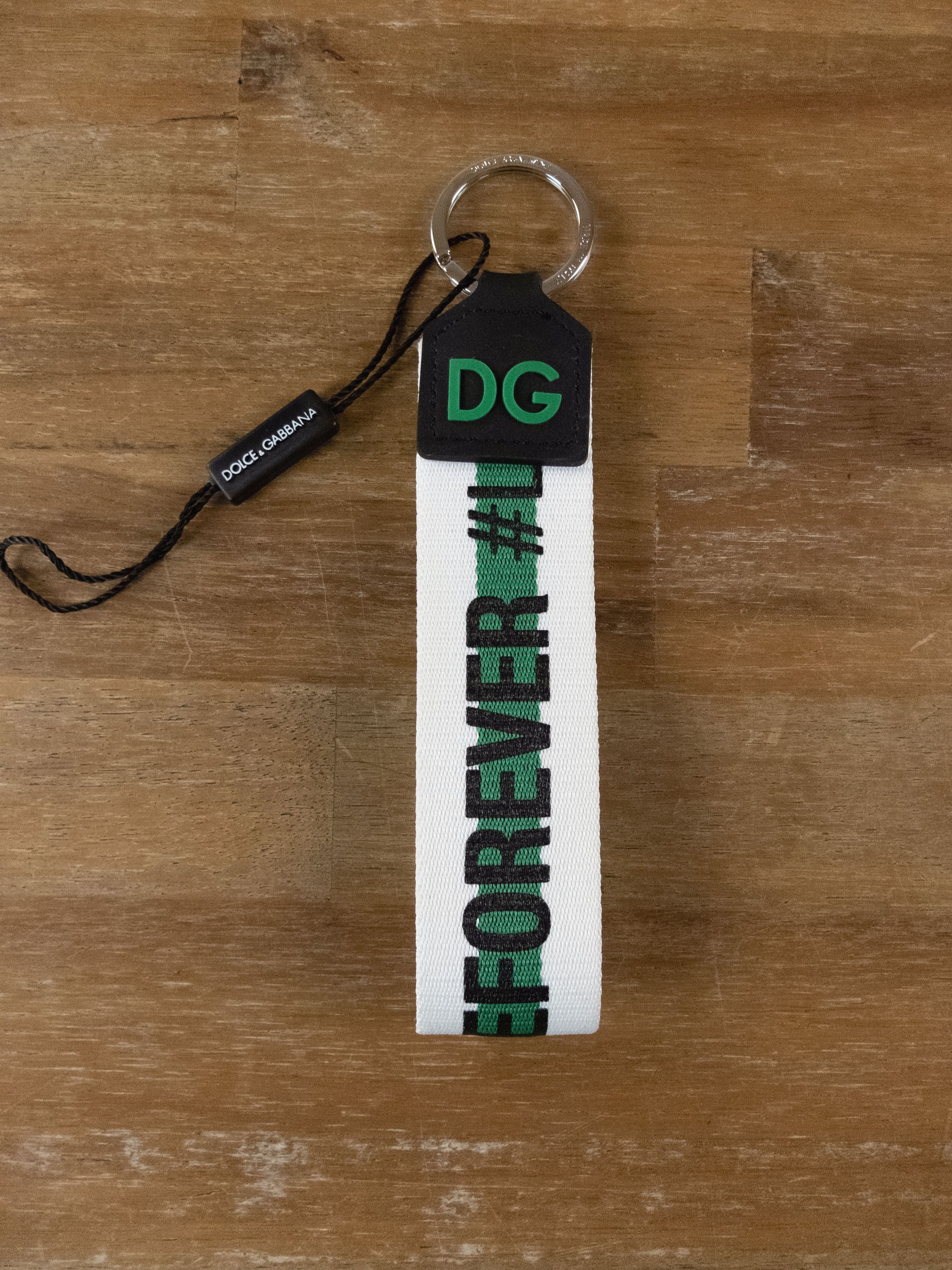 Dolce & Gabbana DOLCE & GABBANA white DGloveforever hashtag keyring charm Size ONE SIZE - 1 Thumbnail