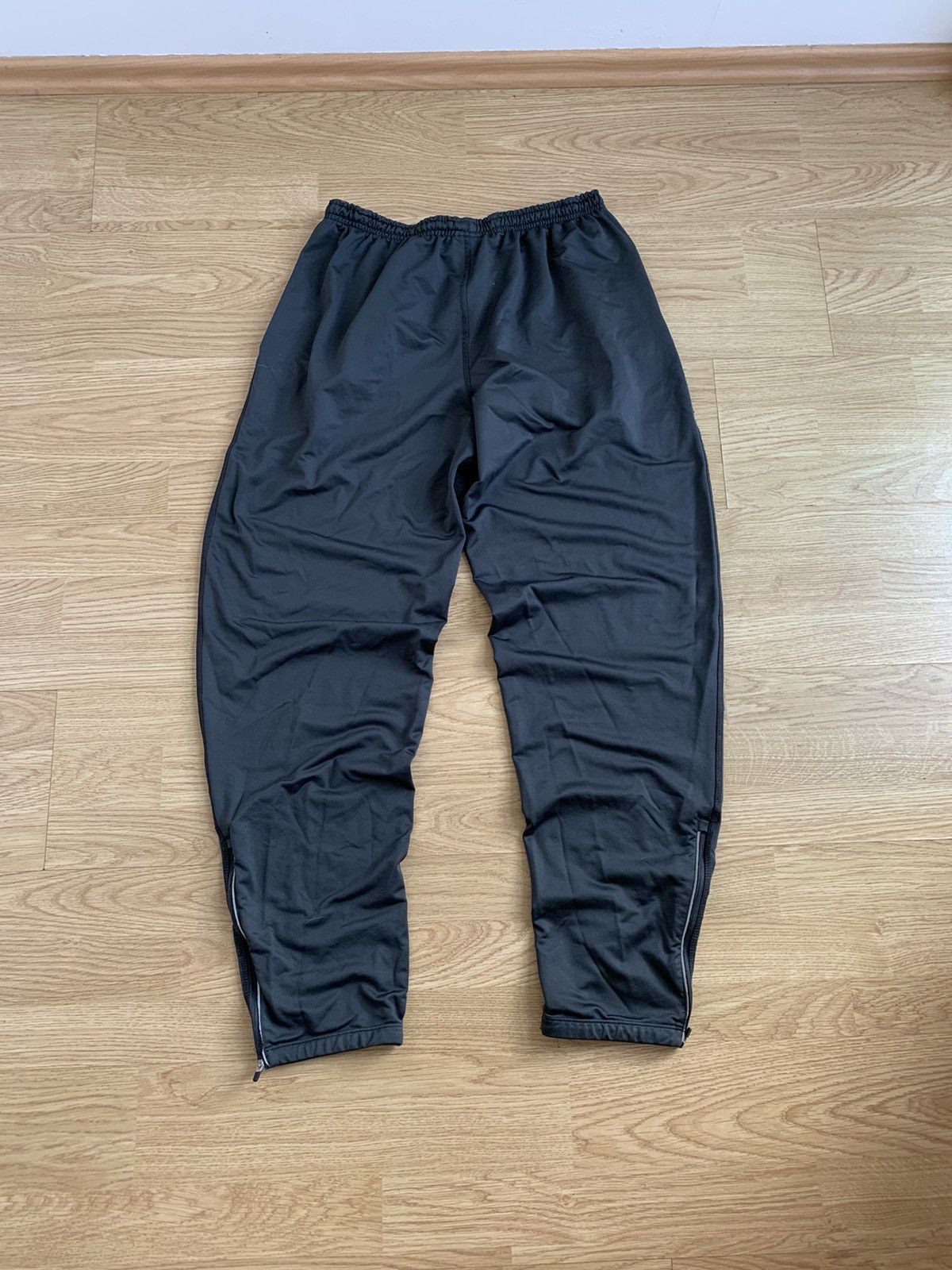 Nike × Vintage Vintage Nike Grey Track Pants Swoosh Drill Size US 34 / EU 50 - 2 Thumbnail