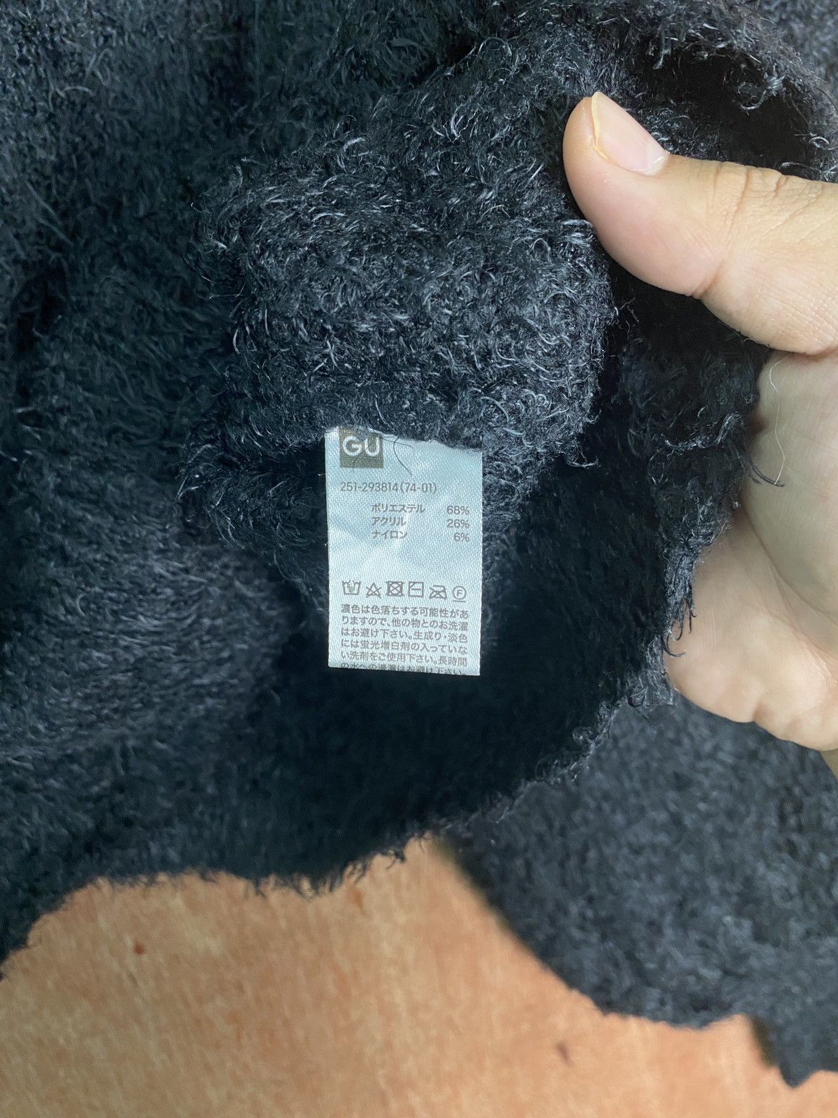 Homespun Knitwear DLS Gu Black Baggy fur shag shaggy Knit Sweaters #BB584 Size M / US 6-8 / IT 42-44 - 8 Thumbnail