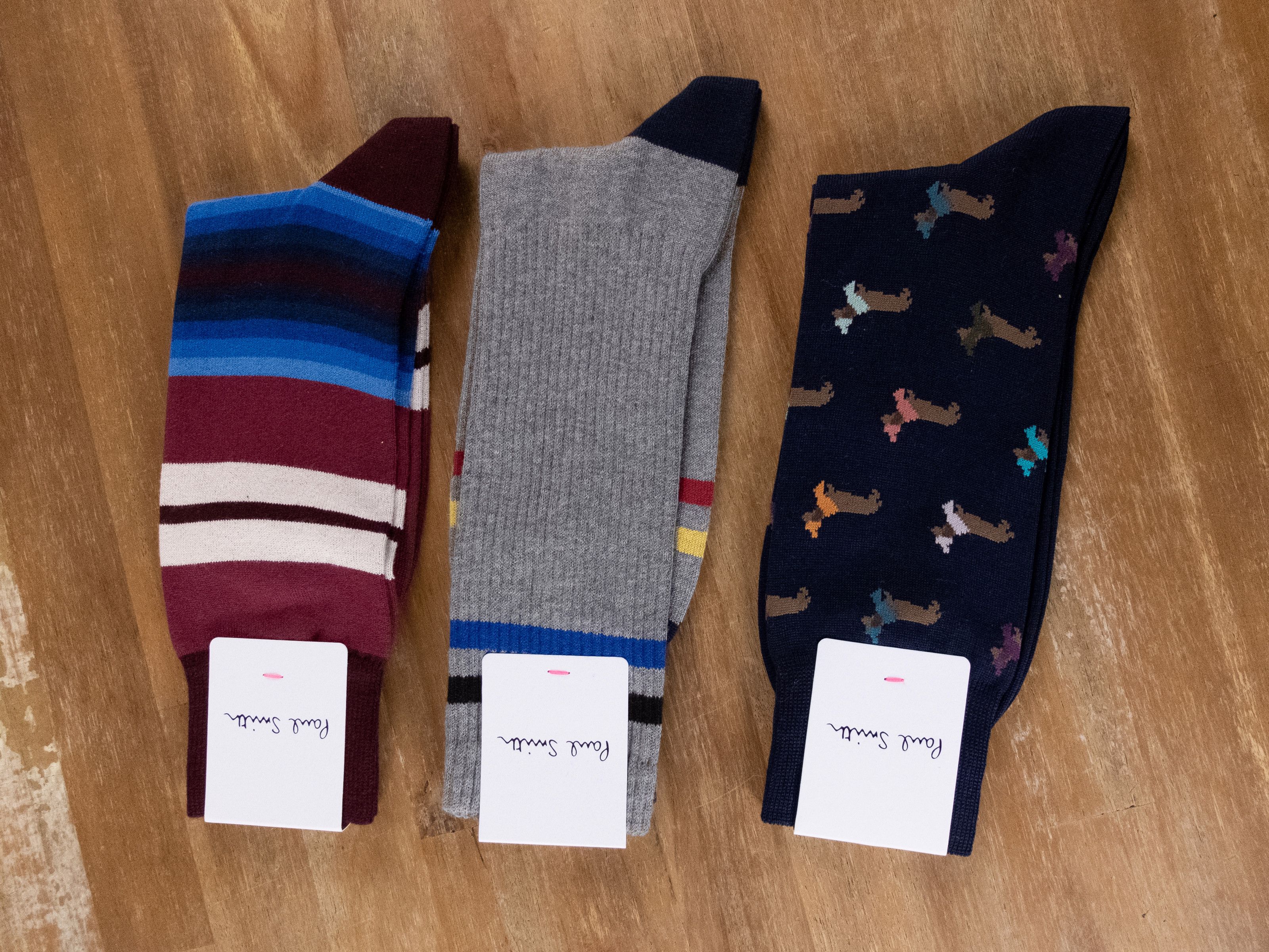 Paul Smith 6 pairs of Paul Smith colorful mid calf cotton blend socks q Size ONE SIZE - 2 Thumbnail
