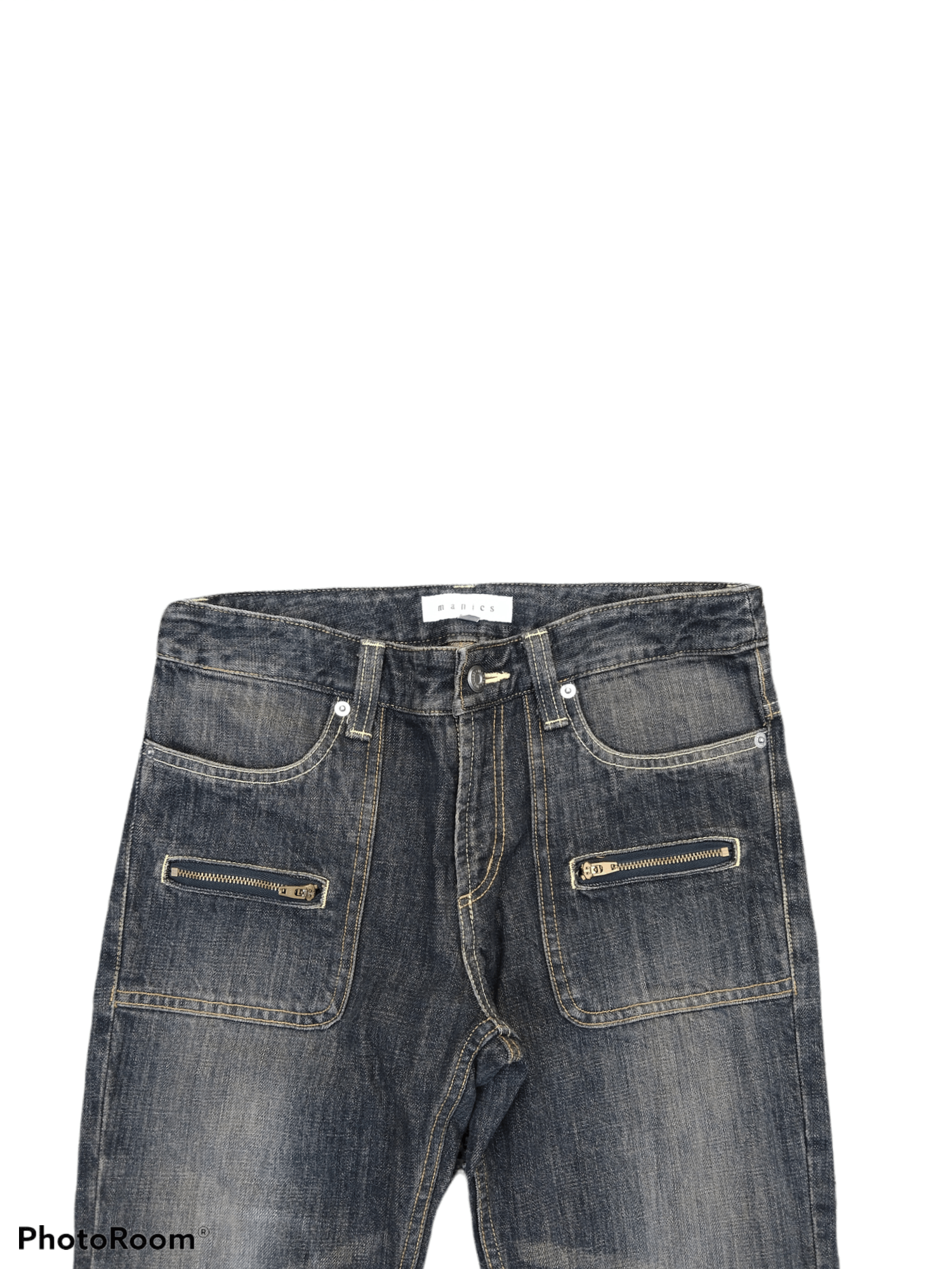 Japanese Brand DiSTRESSED FLARE MANICS JAPANESE BUSHPANTS MADE IN JAPAN Size US 29 - 3 Thumbnail