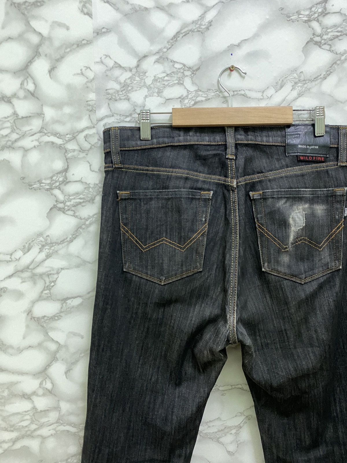 Edwin × Japanese Brand 🔥EDWIN WILD FIRE Distressed Denim Jeans Size US 32 / EU 48 - 11 Thumbnail