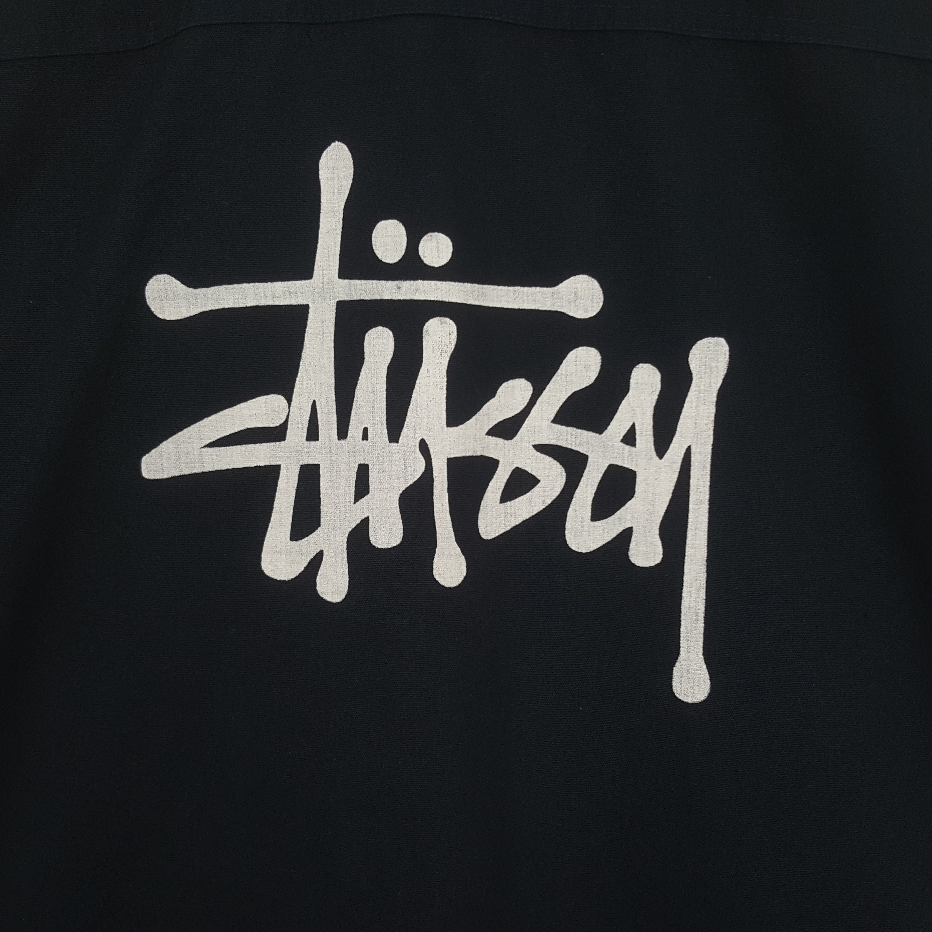 Stussy × Vintage Vintage Stussy Custom Big Logo Worker Jacket Size US XL / EU 56 / 4 - 2 Thumbnail