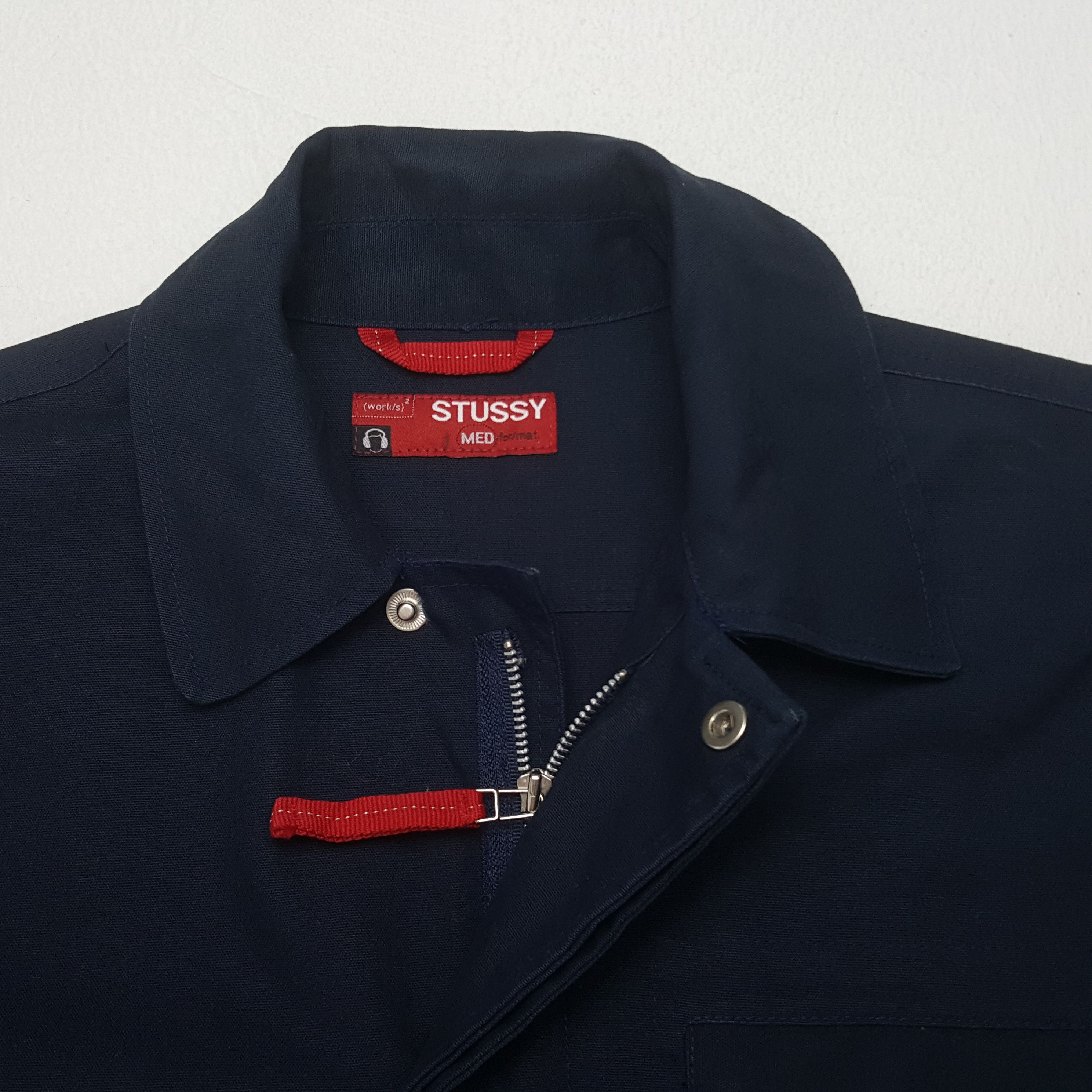 Stussy × Vintage Vintage Stussy Custom Big Logo Worker Jacket Size US XL / EU 56 / 4 - 5 Thumbnail