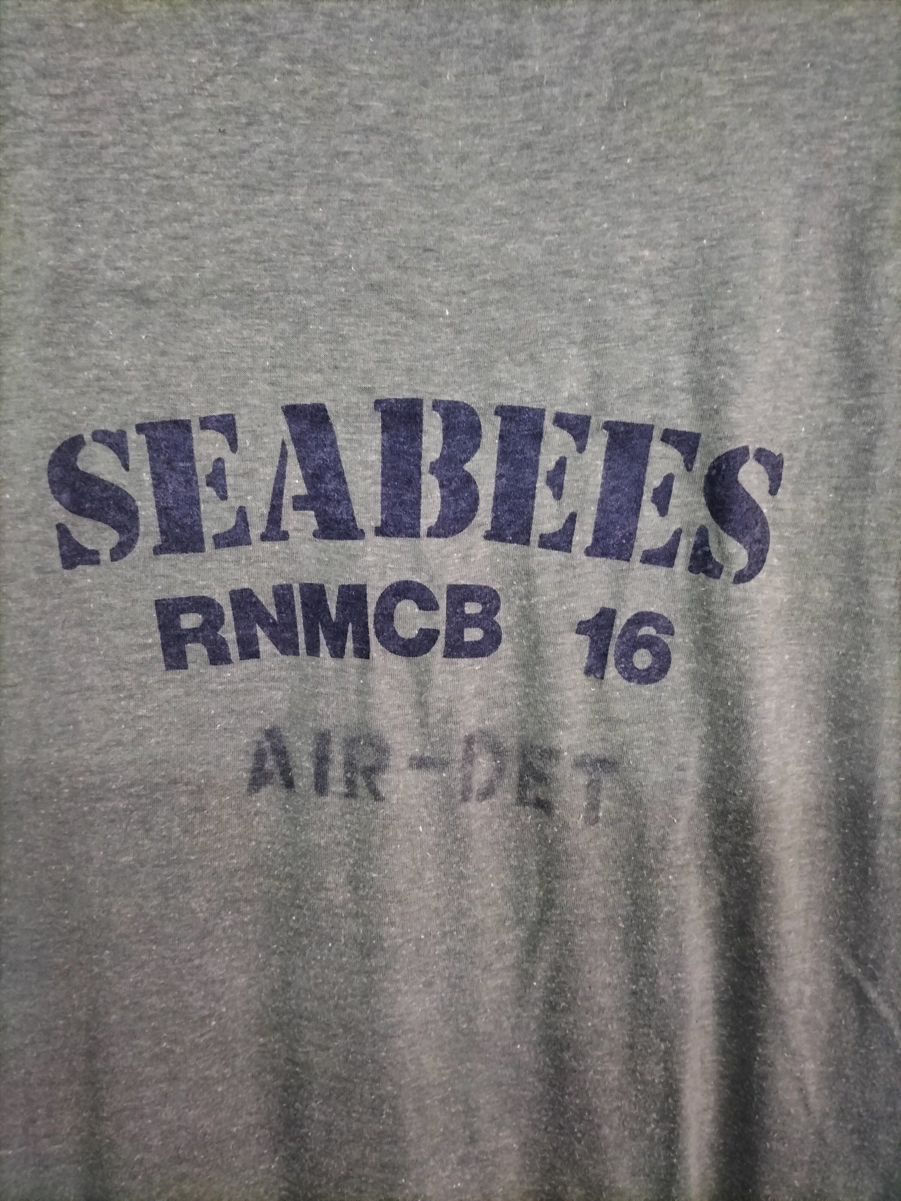 Vintage Vintage 80's seabees us navy shirt Size US M / EU 48-50 / 2 - 3 Thumbnail