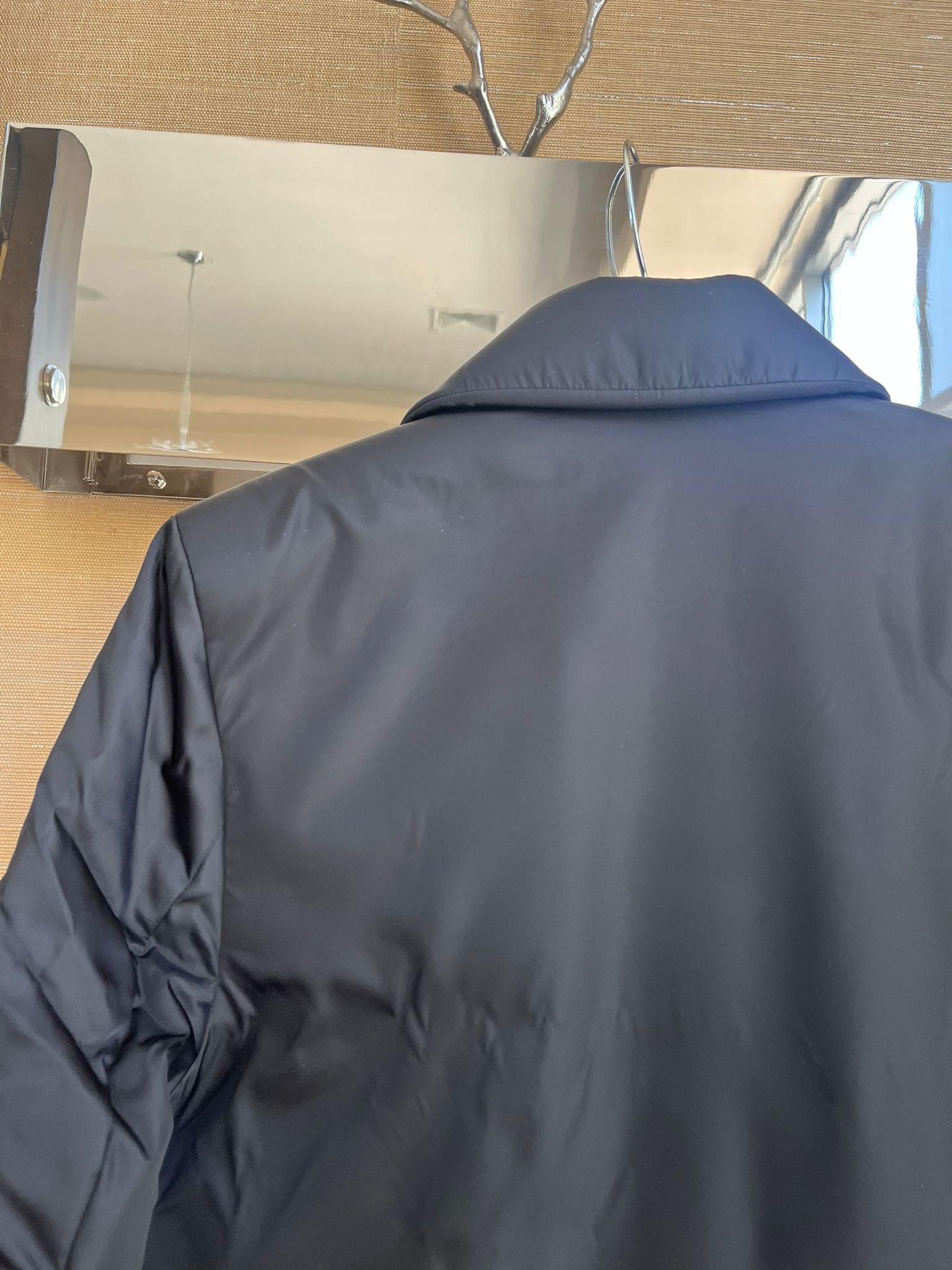 Prada o1rshd1 Heavy Logo Bomber Jacket in Black Size US M / EU 48-50 / 2 - 20 Thumbnail