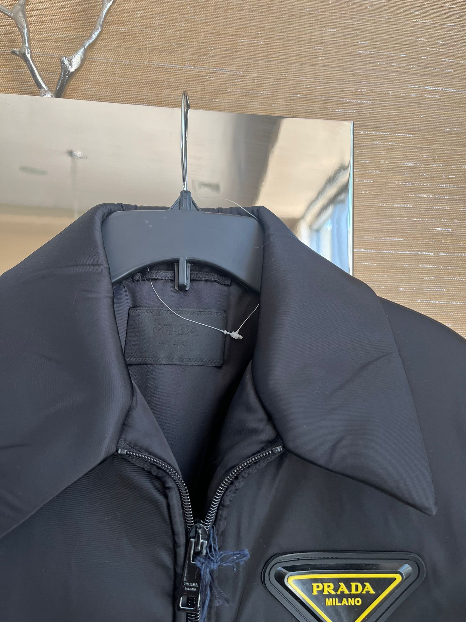 Prada o1rshd1 Heavy Logo Bomber Jacket in Black Size US M / EU 48-50 / 2 - 9 Thumbnail