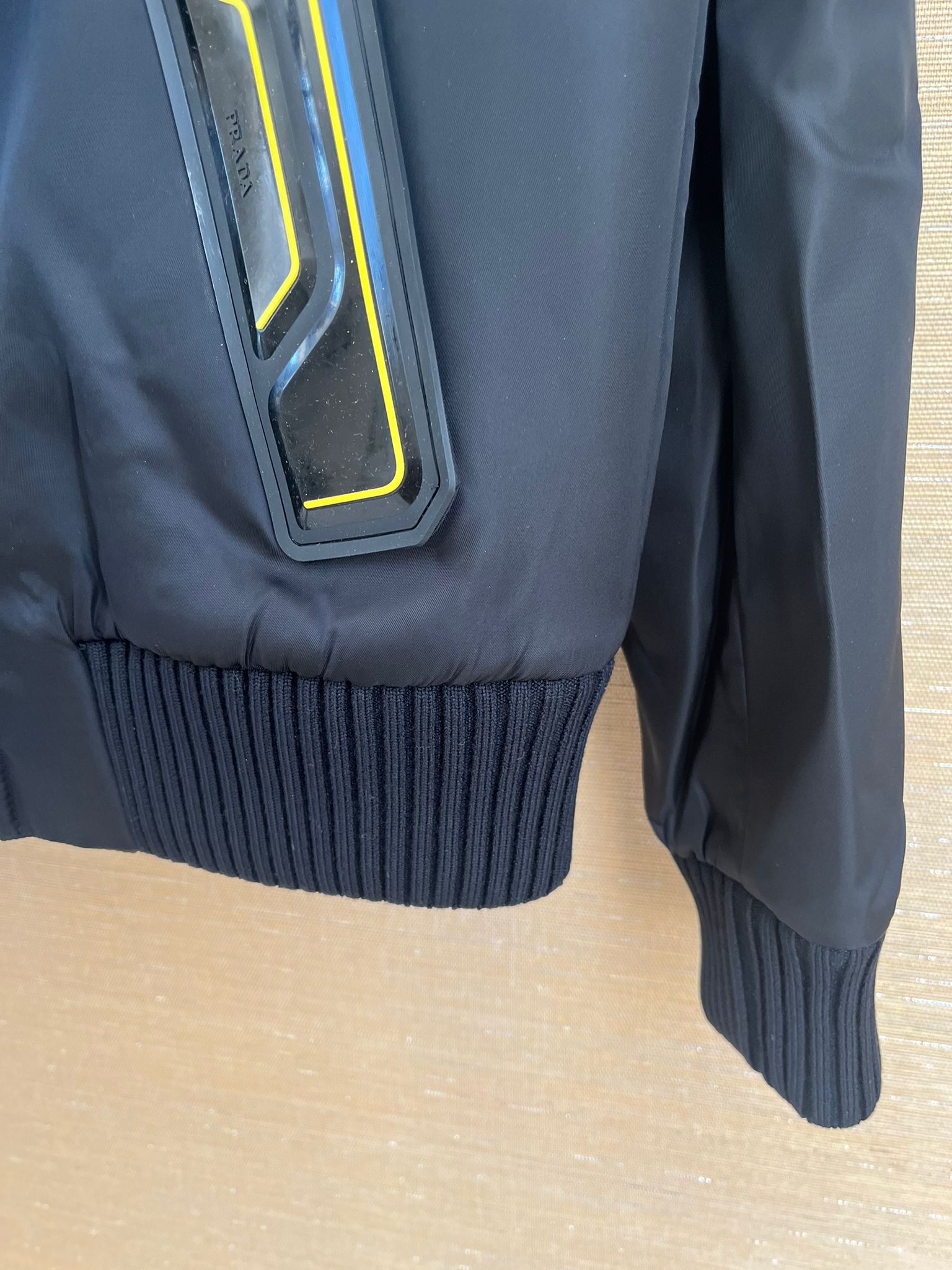 Prada o1rshd1 Heavy Logo Bomber Jacket in Black Size US M / EU 48-50 / 2 - 10 Thumbnail
