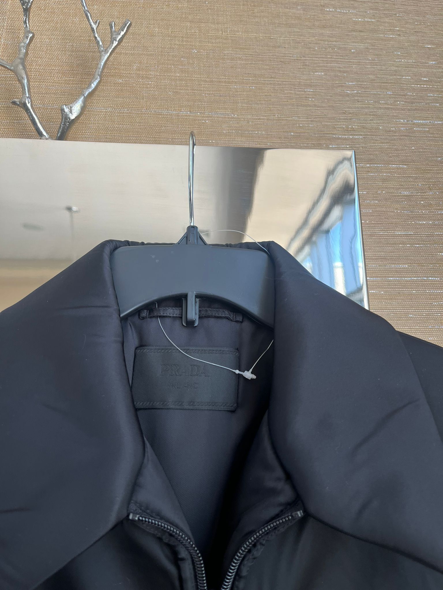 Prada o1rshd1 Heavy Logo Bomber Jacket in Black Size US M / EU 48-50 / 2 - 14 Thumbnail