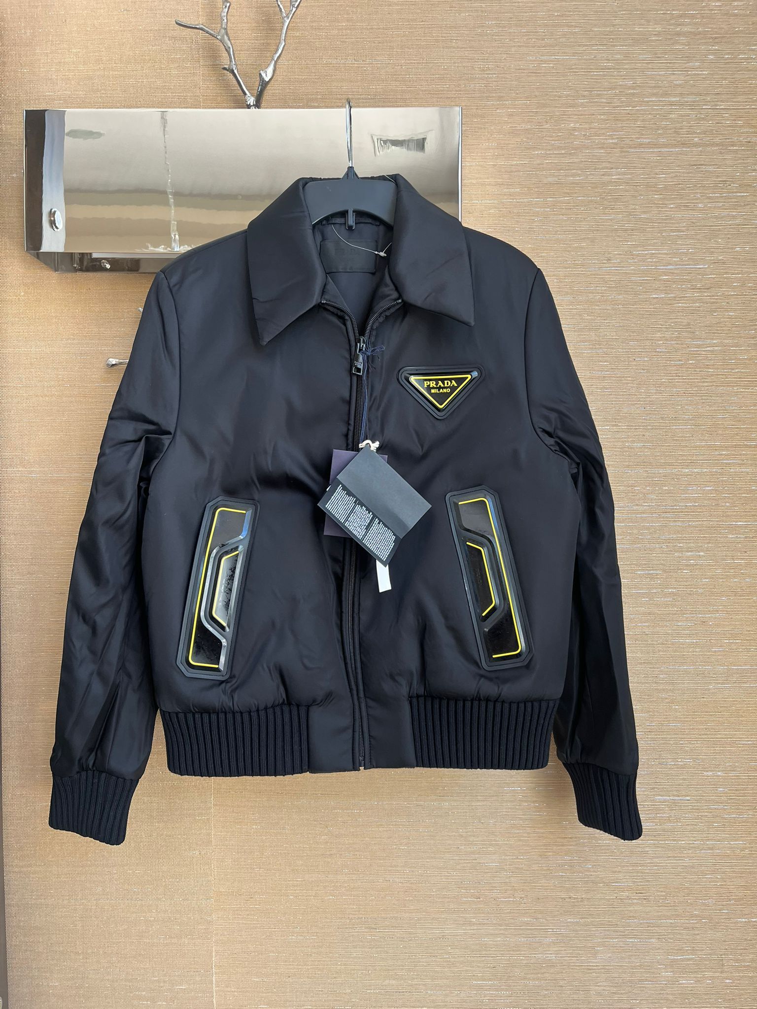Prada RAF SIMONS X PRADA - FW 21 - RUNWAY ELONGATED BOMBER