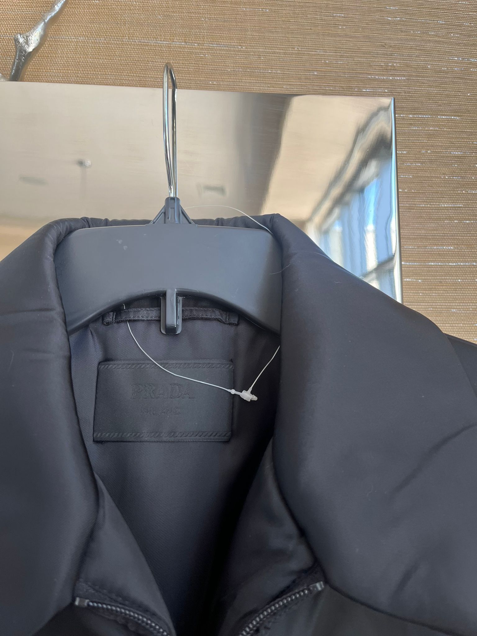 Prada o1rshd1 Heavy Logo Bomber Jacket in Black Size US M / EU 48-50 / 2 - 8 Thumbnail