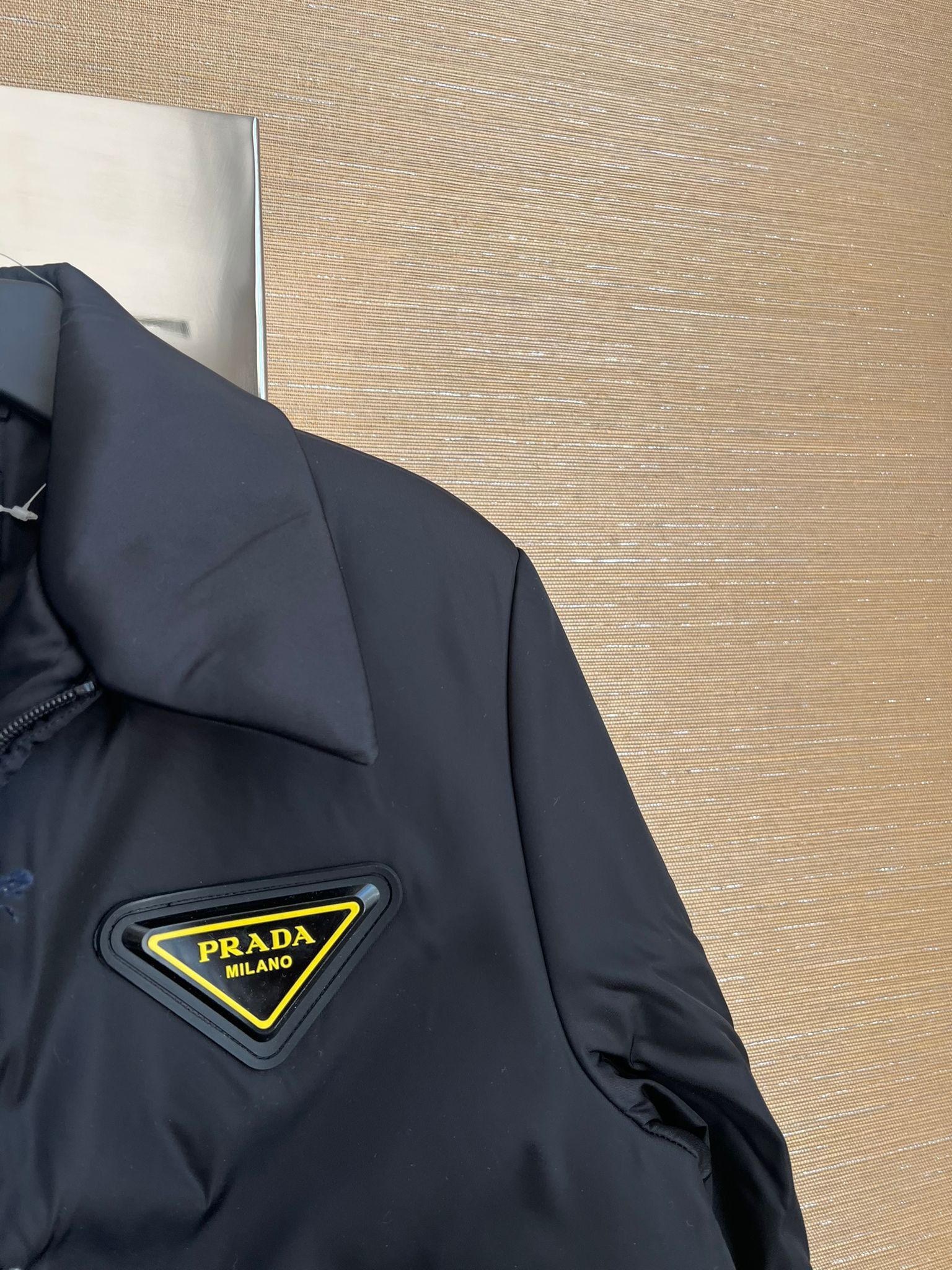 Prada o1rshd1 Heavy Logo Bomber Jacket in Black Size US M / EU 48-50 / 2 - 6 Thumbnail