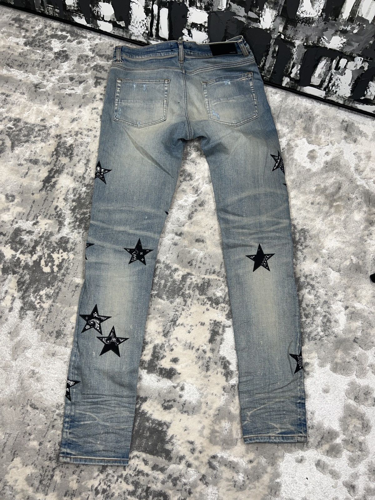 Amiri Amiri Bandana star patch jeans Size US 33 - 6 Thumbnail