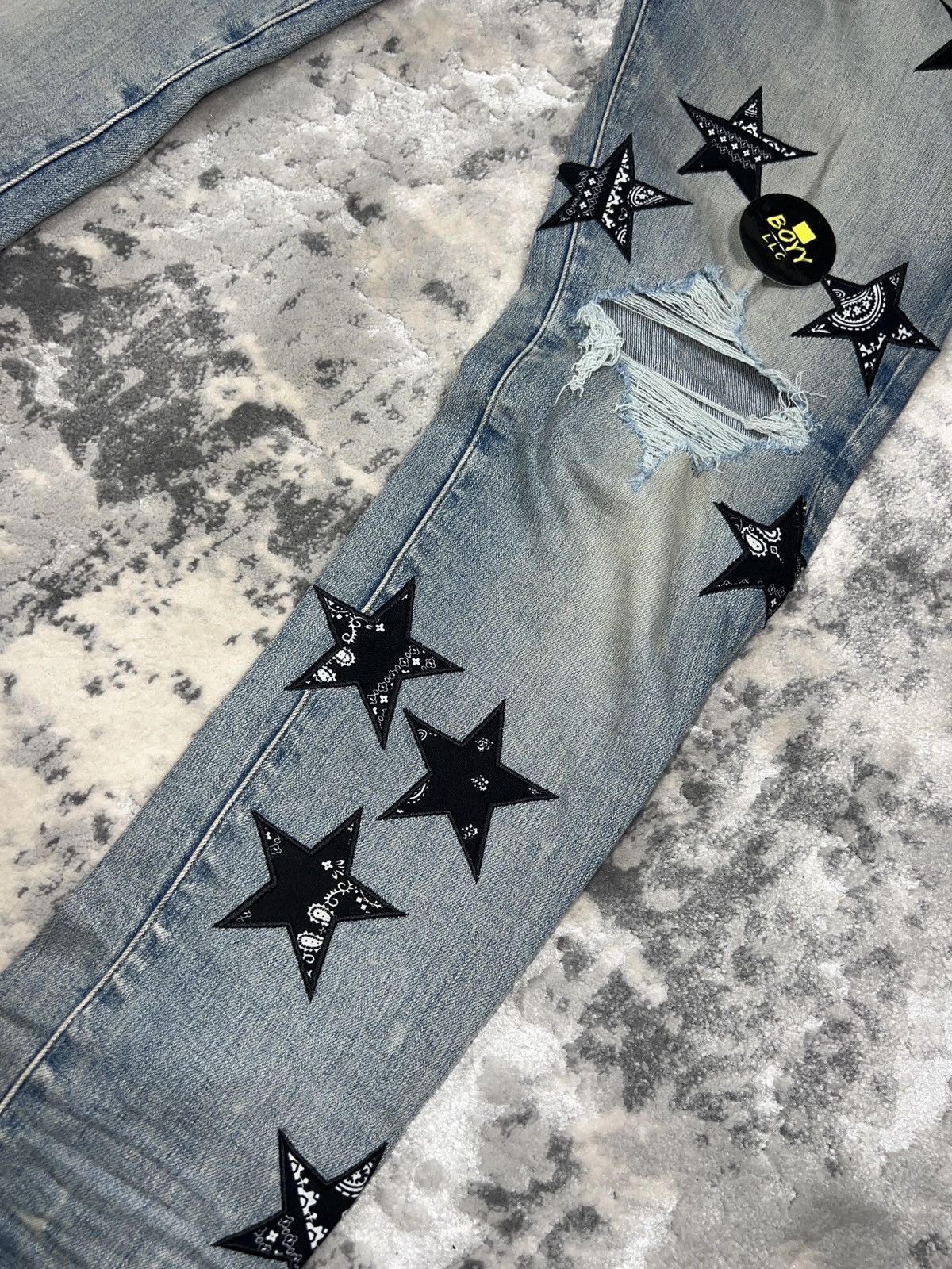 Amiri Amiri Bandana star patch jeans Size US 33 - 3 Thumbnail