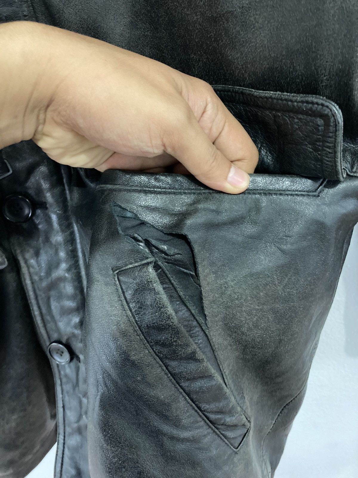 Other Dopio Italian Taste Leather Wear Long Jacket Size US S / EU 44-46 / 1 - 7 Thumbnail