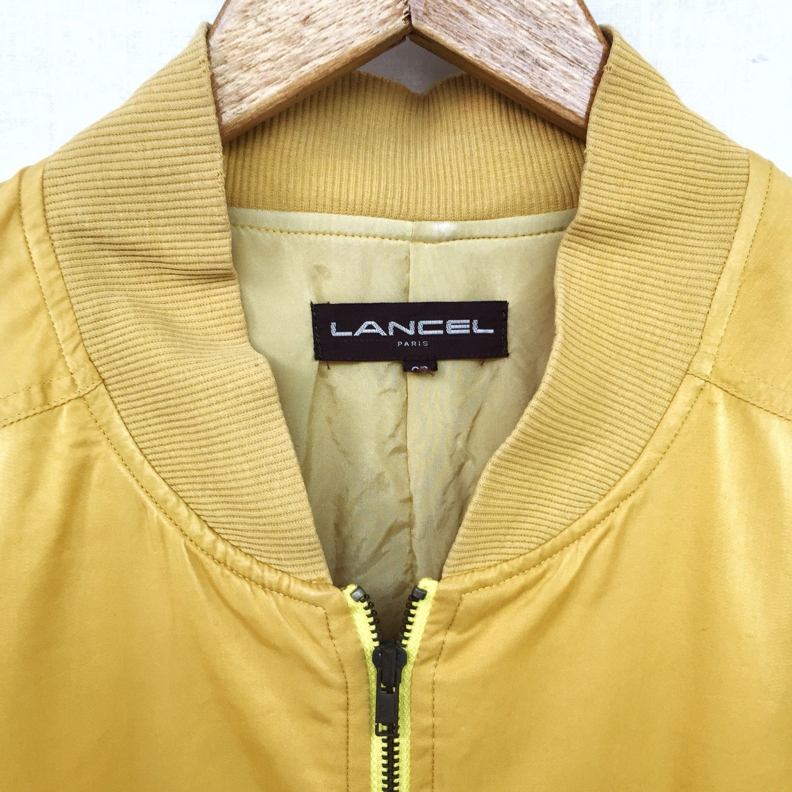Lancel ARCHIVE🔥Lancel 1988 Col MA-1 Rayon Oversized Bomber Jacket Size US L / EU 52-54 / 3 - 7 Thumbnail