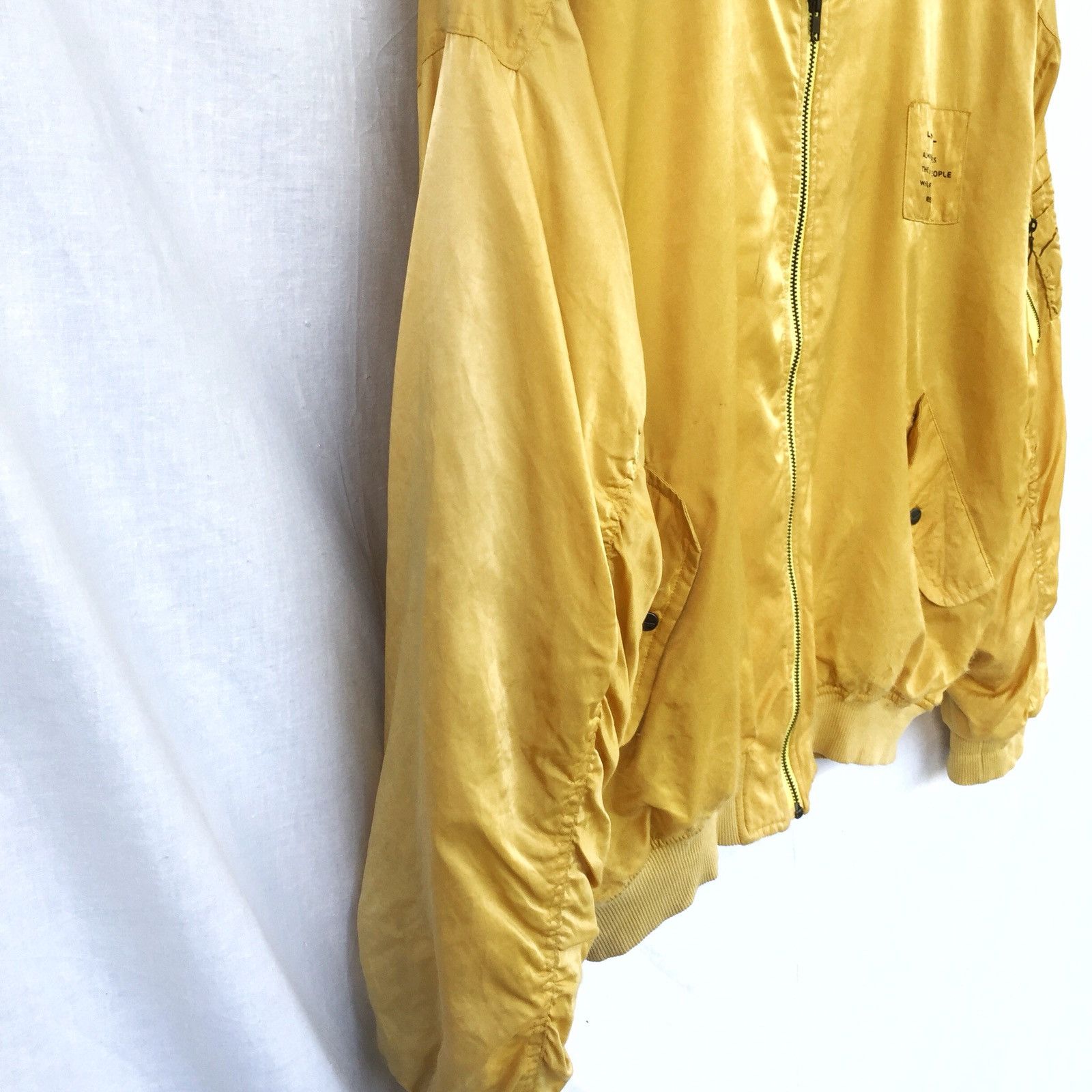 Lancel ARCHIVE🔥Lancel 1988 Col MA-1 Rayon Oversized Bomber Jacket Size US L / EU 52-54 / 3 - 8 Thumbnail