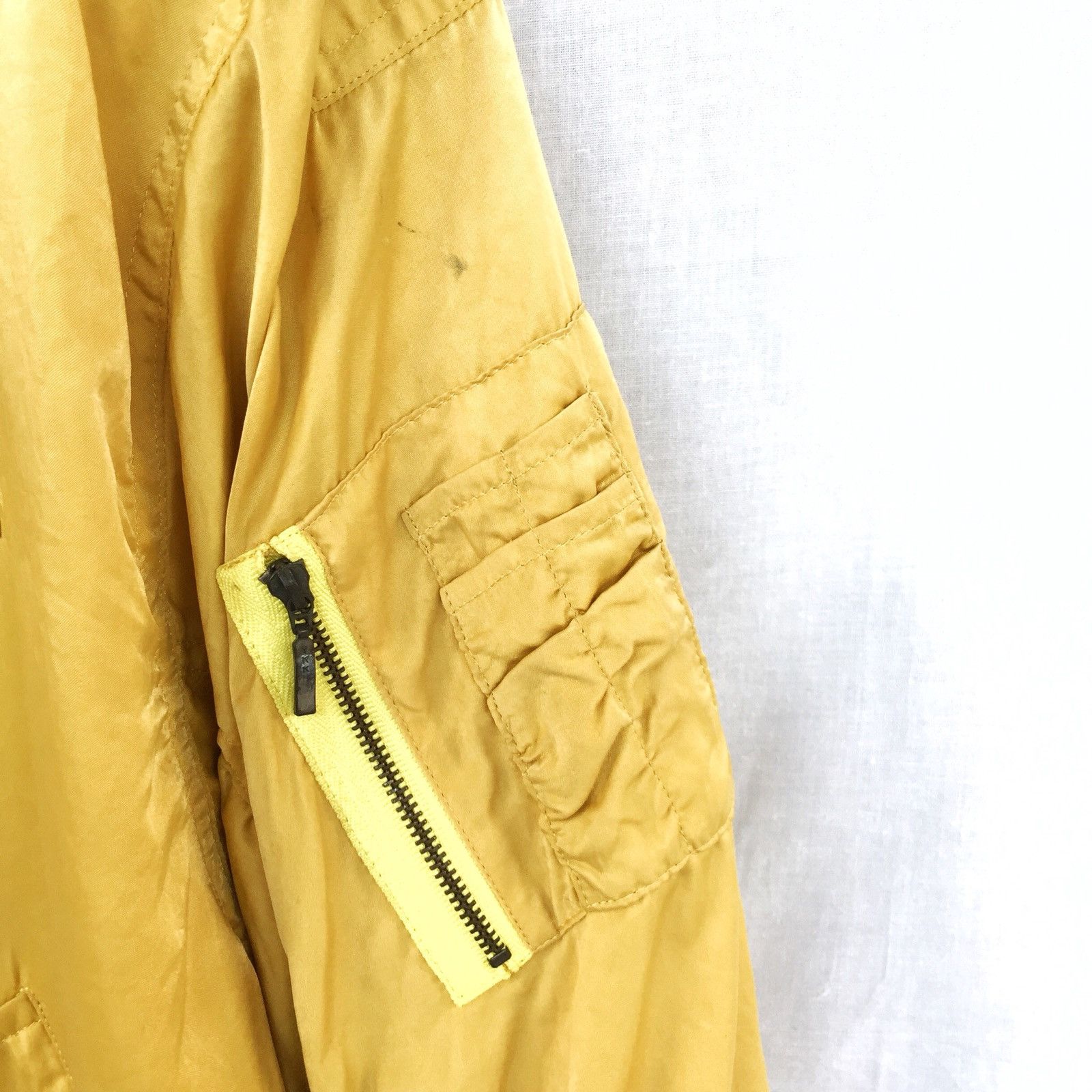 Lancel ARCHIVE🔥Lancel 1988 Col MA-1 Rayon Oversized Bomber Jacket Size US L / EU 52-54 / 3 - 4 Thumbnail