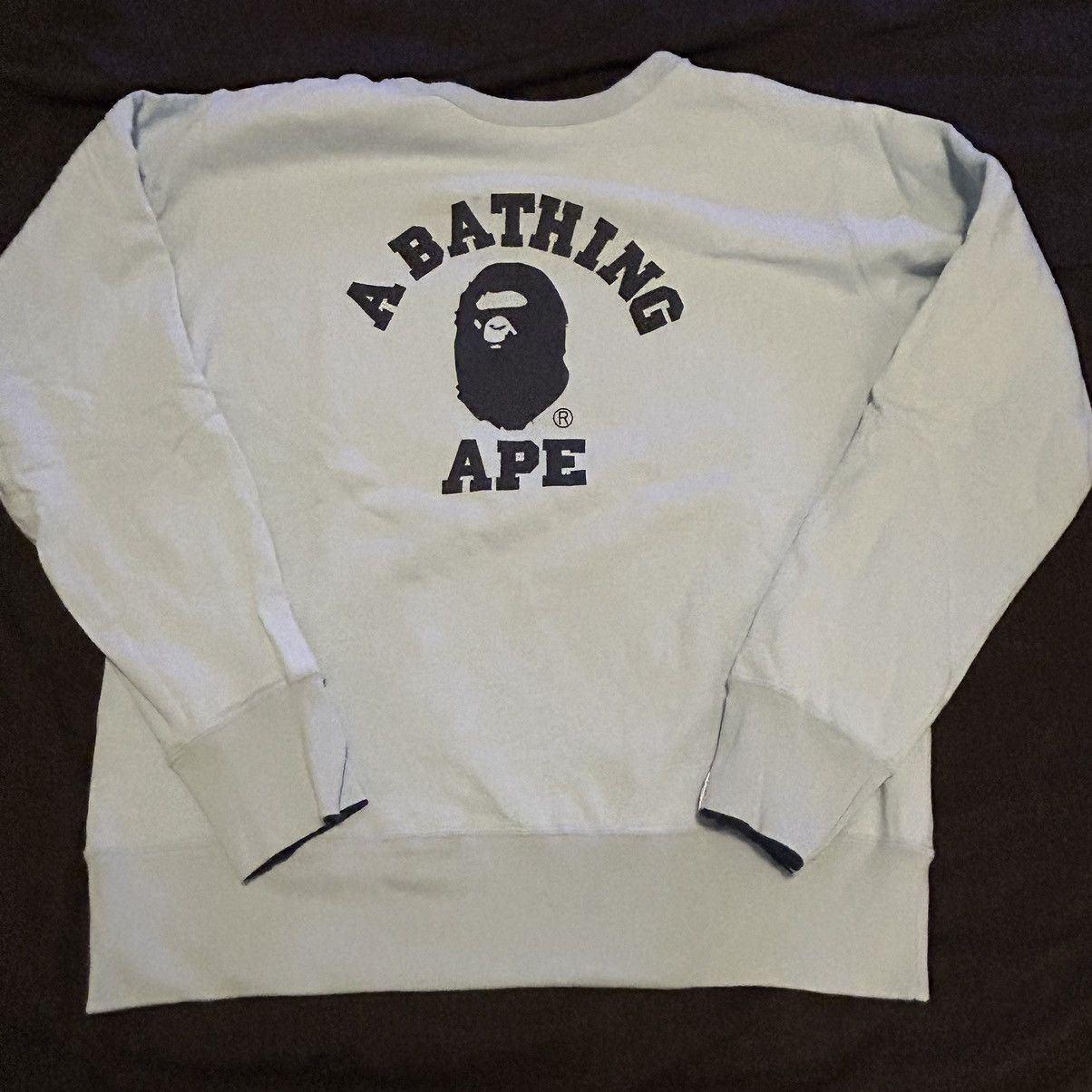 #12 Bape Four Dimension Crewneck Blue Medium