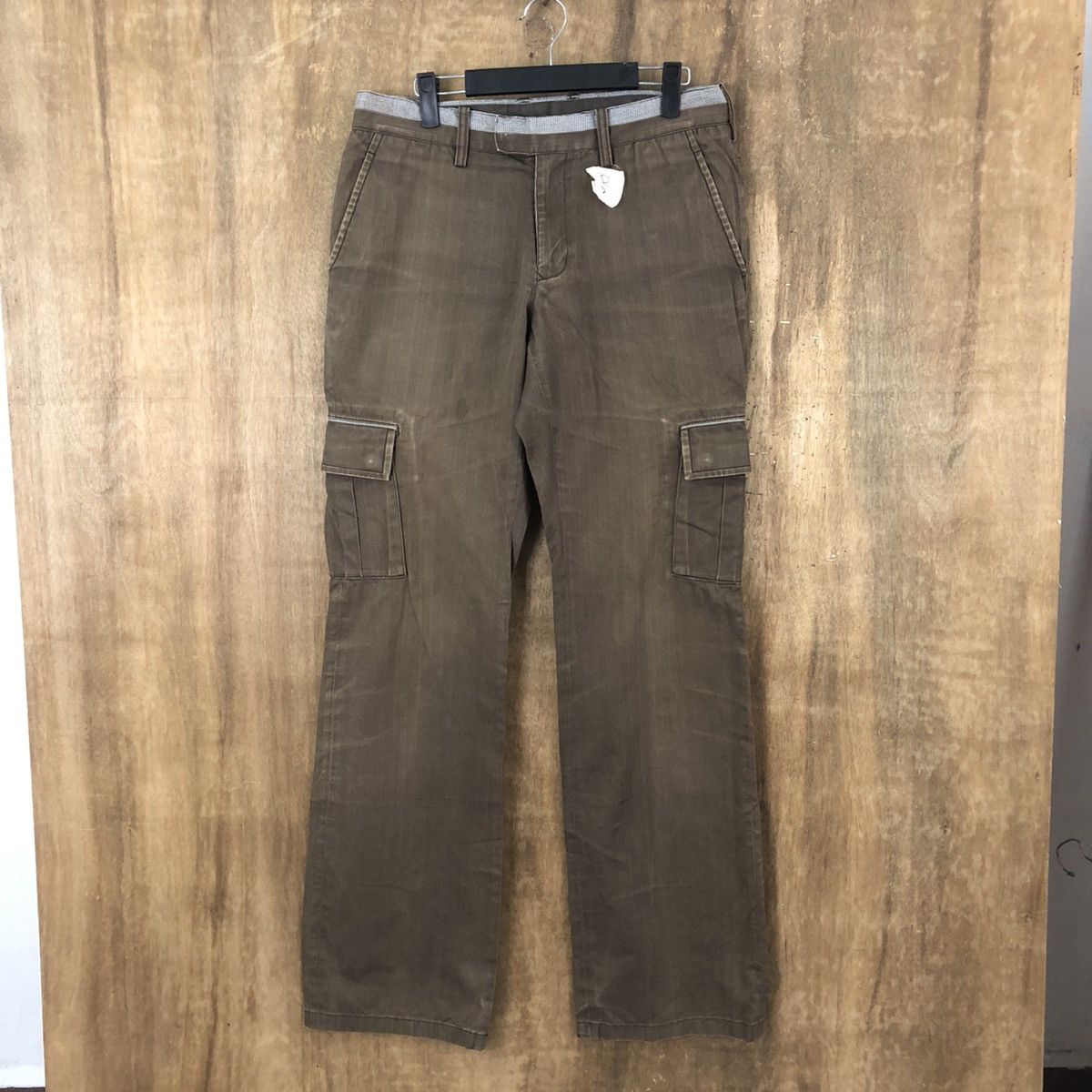 ABAHOUSE × Japanese Brand DLL AbaHouse Brown multipocket tactical cargo pants #090 Size US 31 - 1 Thumbnail