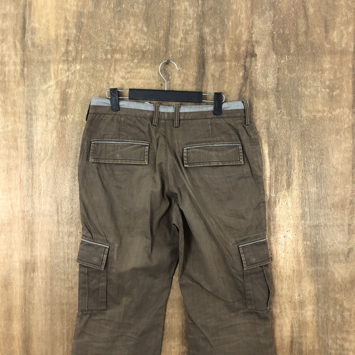 ABAHOUSE × Japanese Brand DLL AbaHouse Brown multipocket tactical cargo pants #090 Size US 31 - 9 Thumbnail