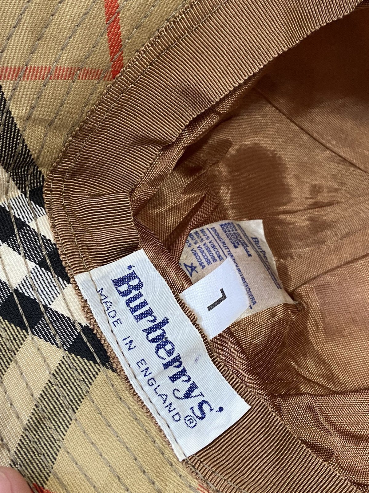 Burberry Burberrys Vintage Panama Cap Size ONE SIZE - 9 Thumbnail
