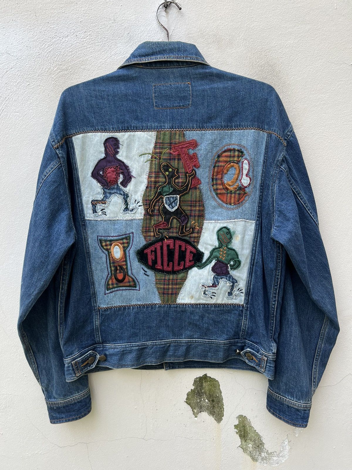 Yoshiyuki Konishi VTG FICCE Yoshiyuki Konishi Patchwork Denim Dirty Jacket Size US XL / EU 56 / 4 - 15 Thumbnail