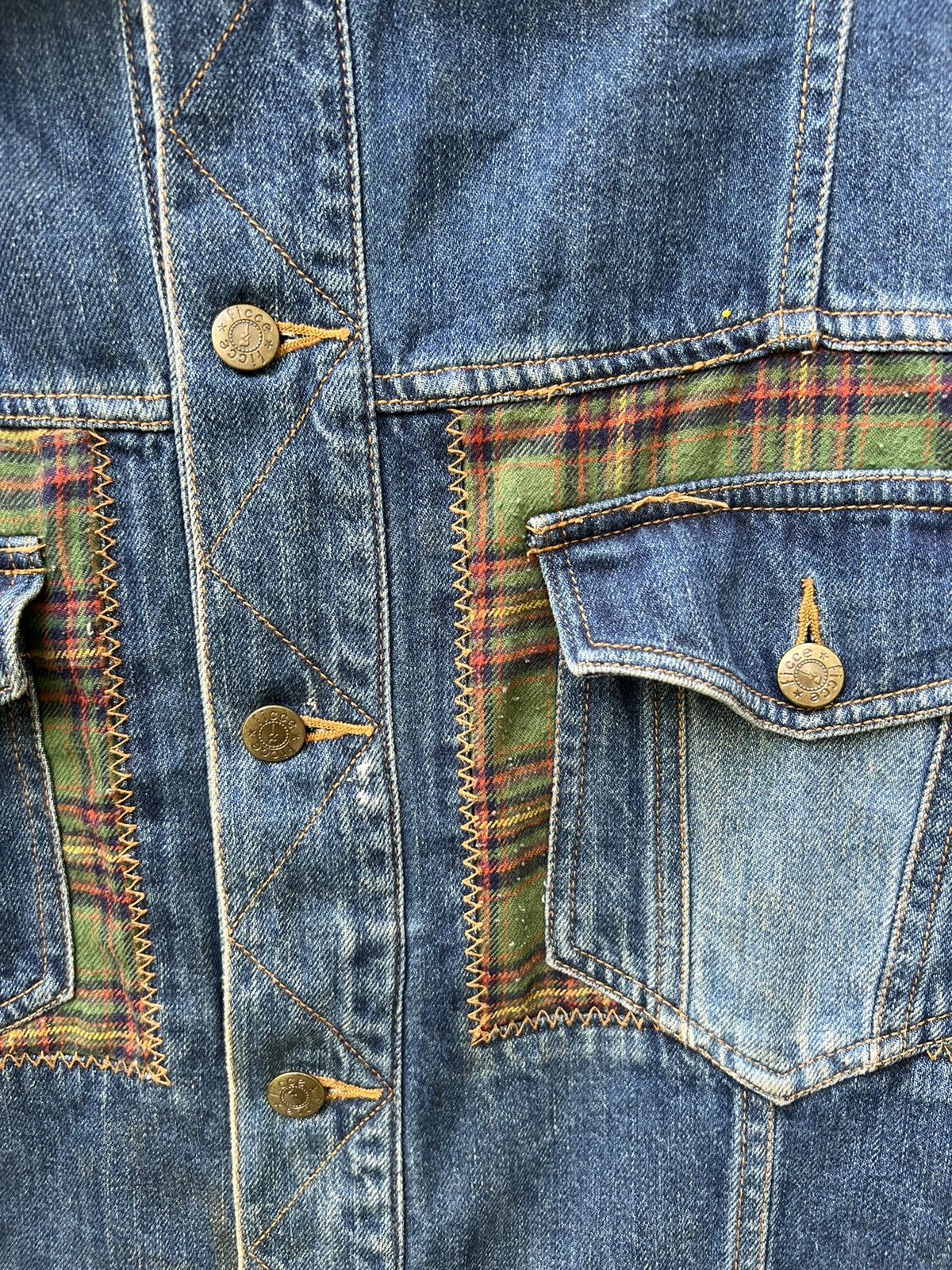 Yoshiyuki Konishi VTG FICCE Yoshiyuki Konishi Patchwork Denim Dirty Jacket Size US XL / EU 56 / 4 - 14 Thumbnail