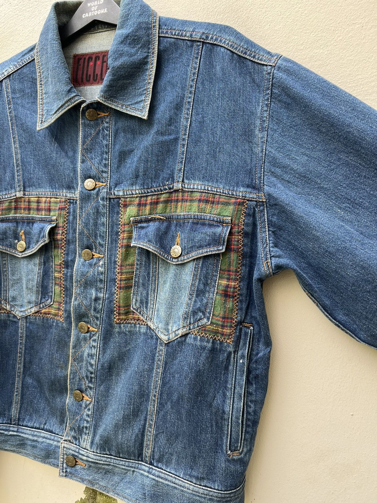 Yoshiyuki Konishi VTG FICCE Yoshiyuki Konishi Patchwork Denim Dirty Jacket Size US XL / EU 56 / 4 - 9 Thumbnail