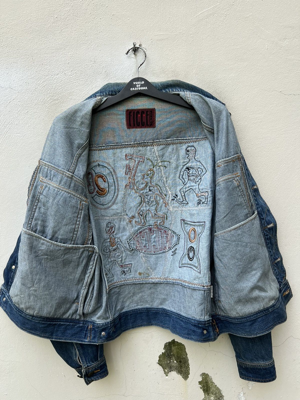 Yoshiyuki Konishi VTG FICCE Yoshiyuki Konishi Patchwork Denim Dirty Jacket Size US XL / EU 56 / 4 - 23 Thumbnail