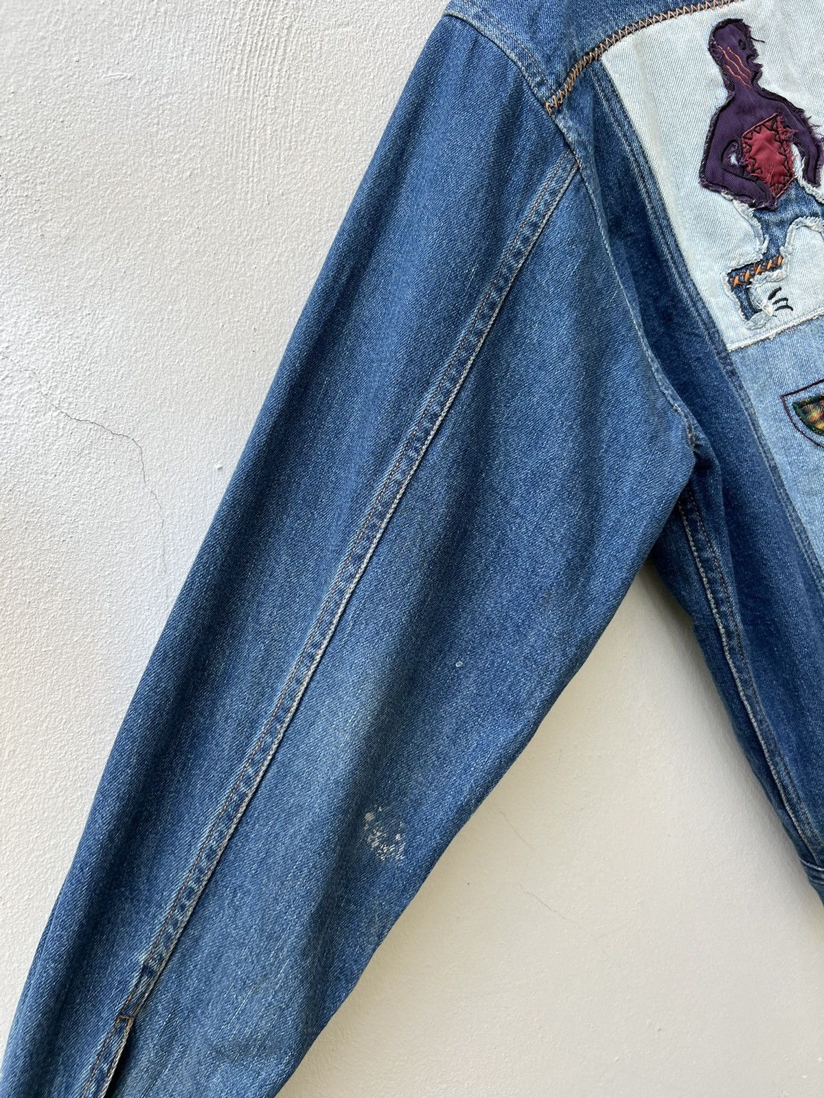Yoshiyuki Konishi VTG FICCE Yoshiyuki Konishi Patchwork Denim Dirty Jacket Size US XL / EU 56 / 4 - 21 Thumbnail