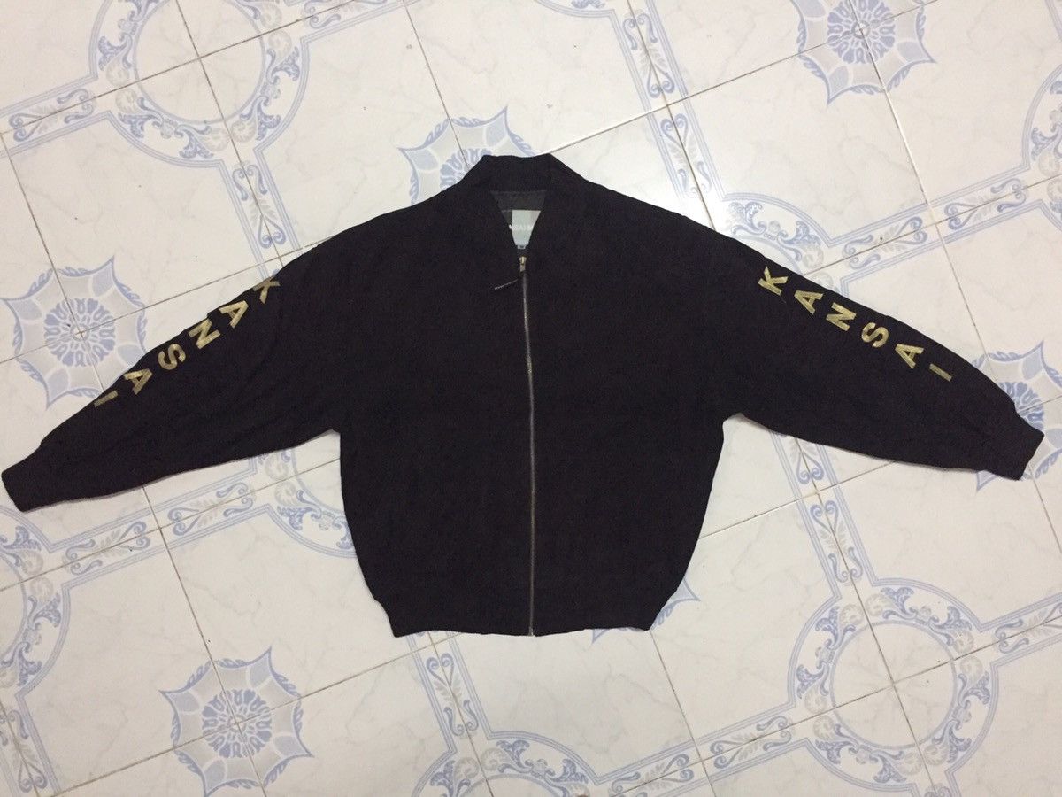 Kansai Yamamoto Vintage Embroidered KANSAI On Sleeve Zipper Jacket Size US M / EU 48-50 / 2 - 2 Thumbnail