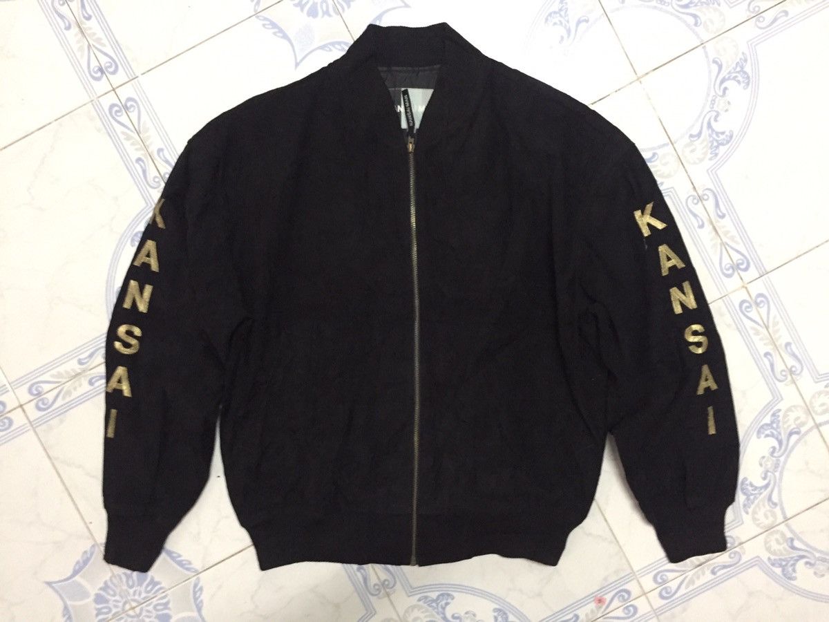 Kansai Yamamoto Vintage Embroidered KANSAI On Sleeve Zipper Jacket Size US M / EU 48-50 / 2 - 1 Thumbnail