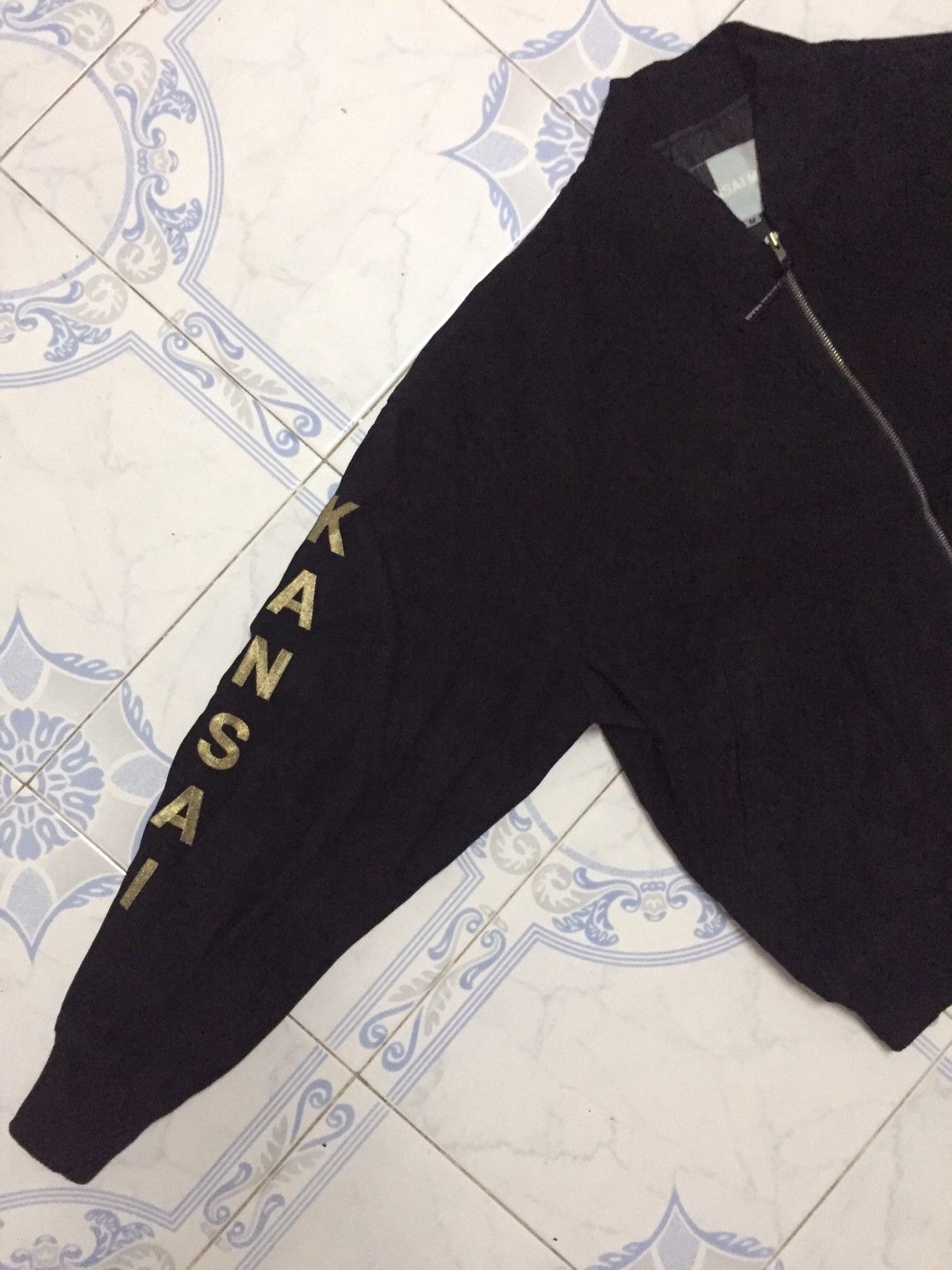 Kansai Yamamoto Vintage Embroidered KANSAI On Sleeve Zipper Jacket Size US M / EU 48-50 / 2 - 3 Thumbnail