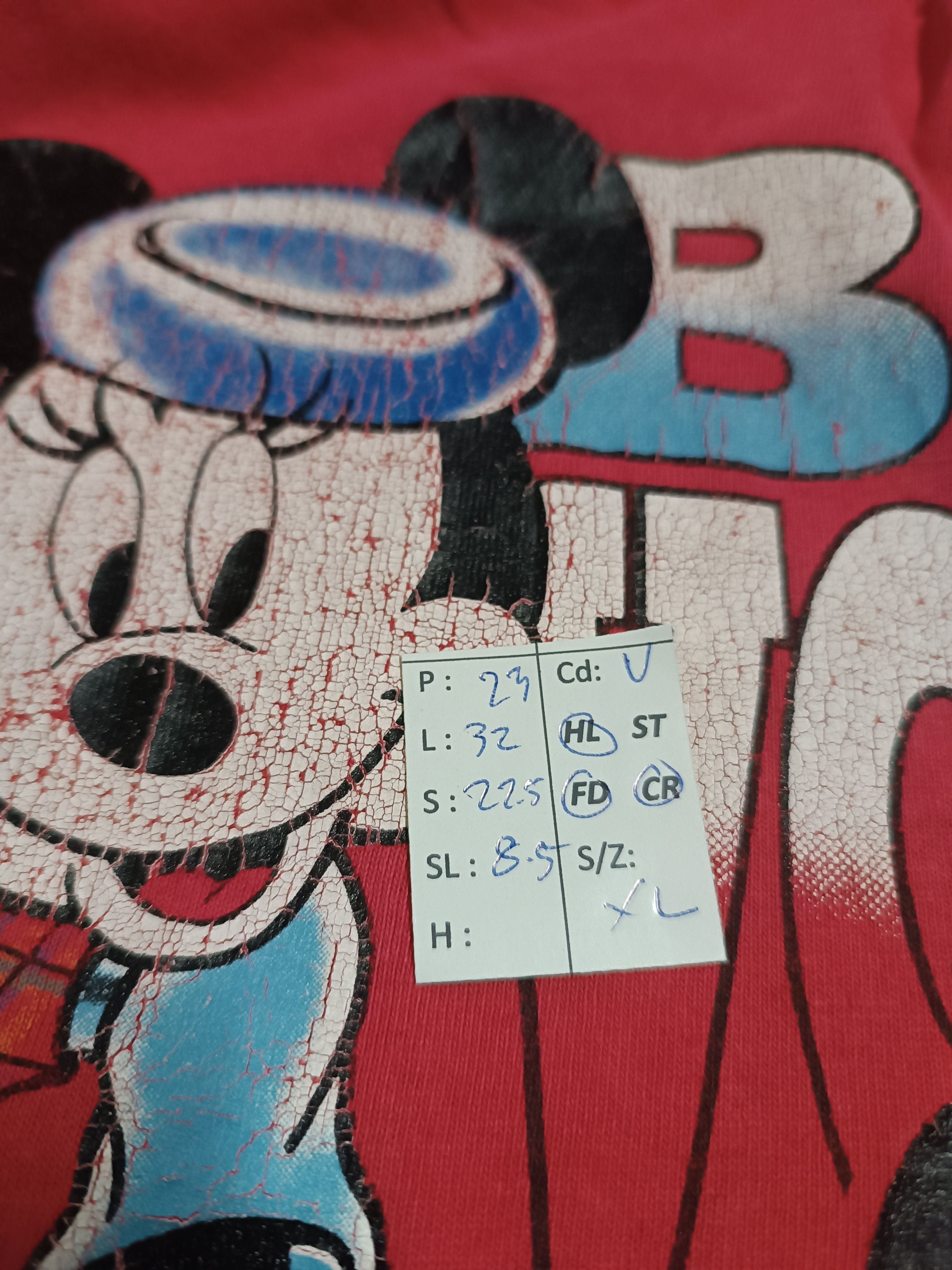 Mickey Mouse VINTAGE 90'S MICKEY MOUSE BON VOYAGE DISTRESSED TEE Size US XL / EU 56 / 4 - 19 Thumbnail