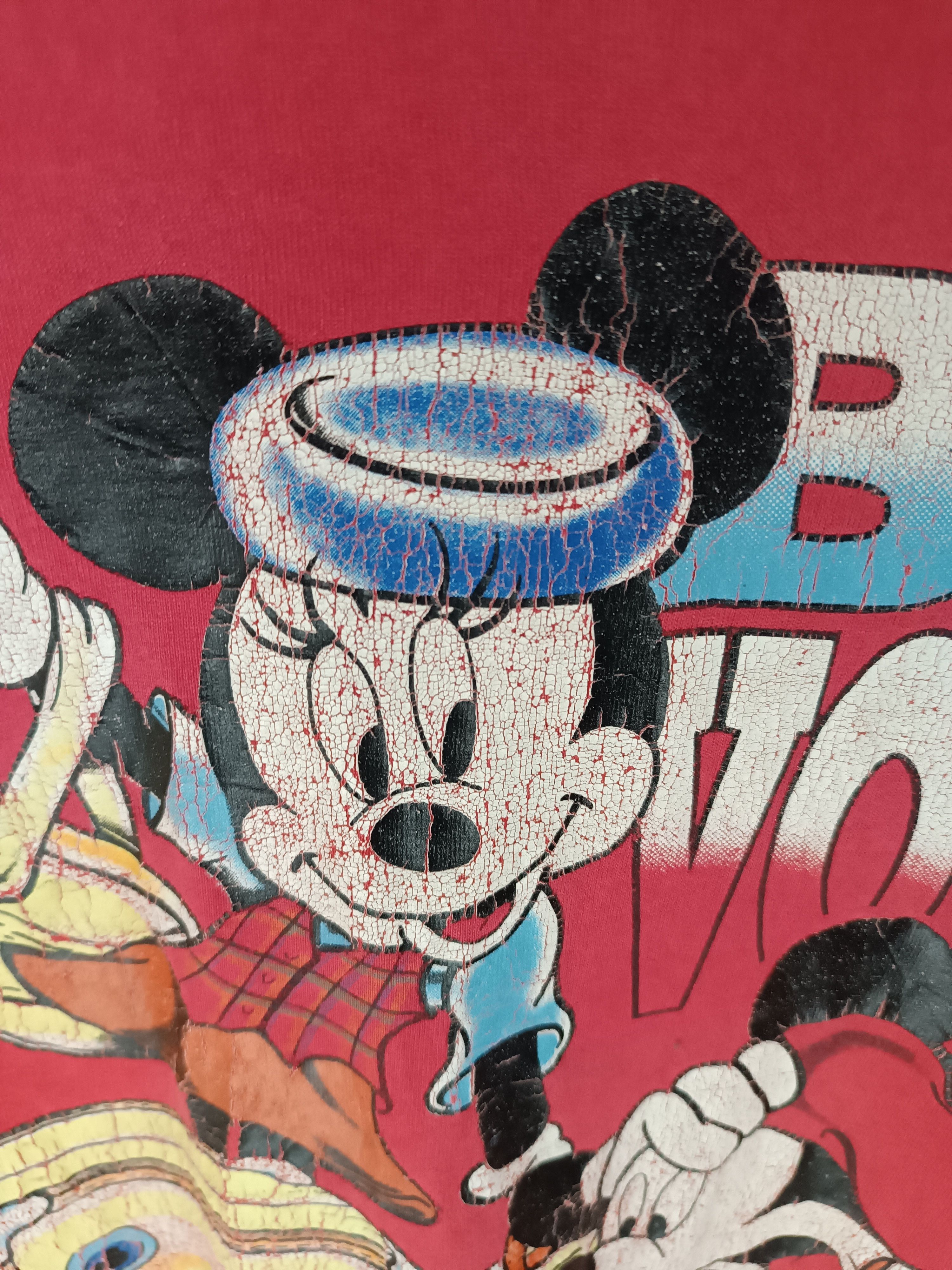 Mickey Mouse VINTAGE 90'S MICKEY MOUSE BON VOYAGE DISTRESSED TEE Size US XL / EU 56 / 4 - 9 Thumbnail